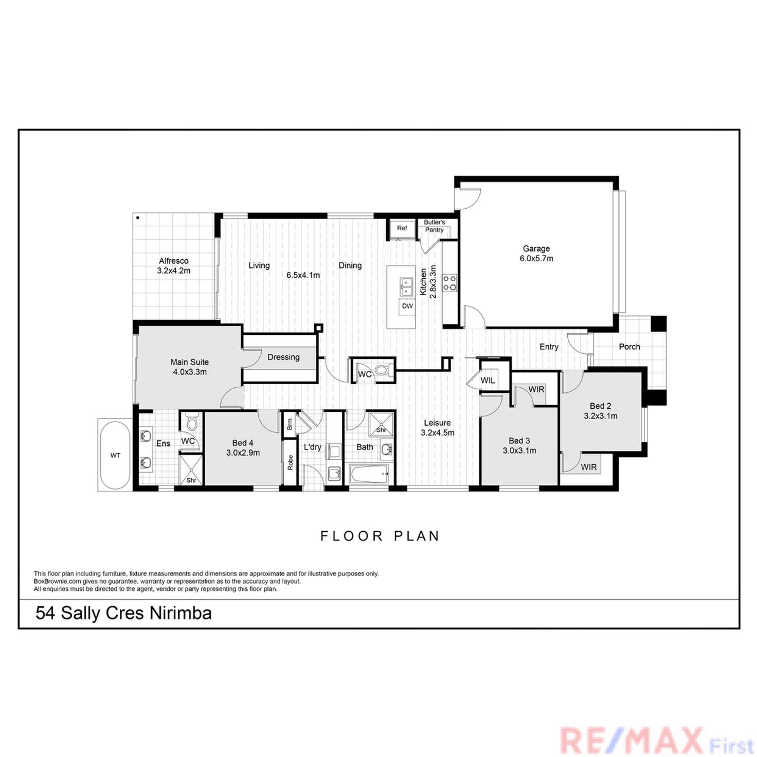 Floorplan of Homely house listing, 54 Sally Crescent, Nirimba QLD 4551