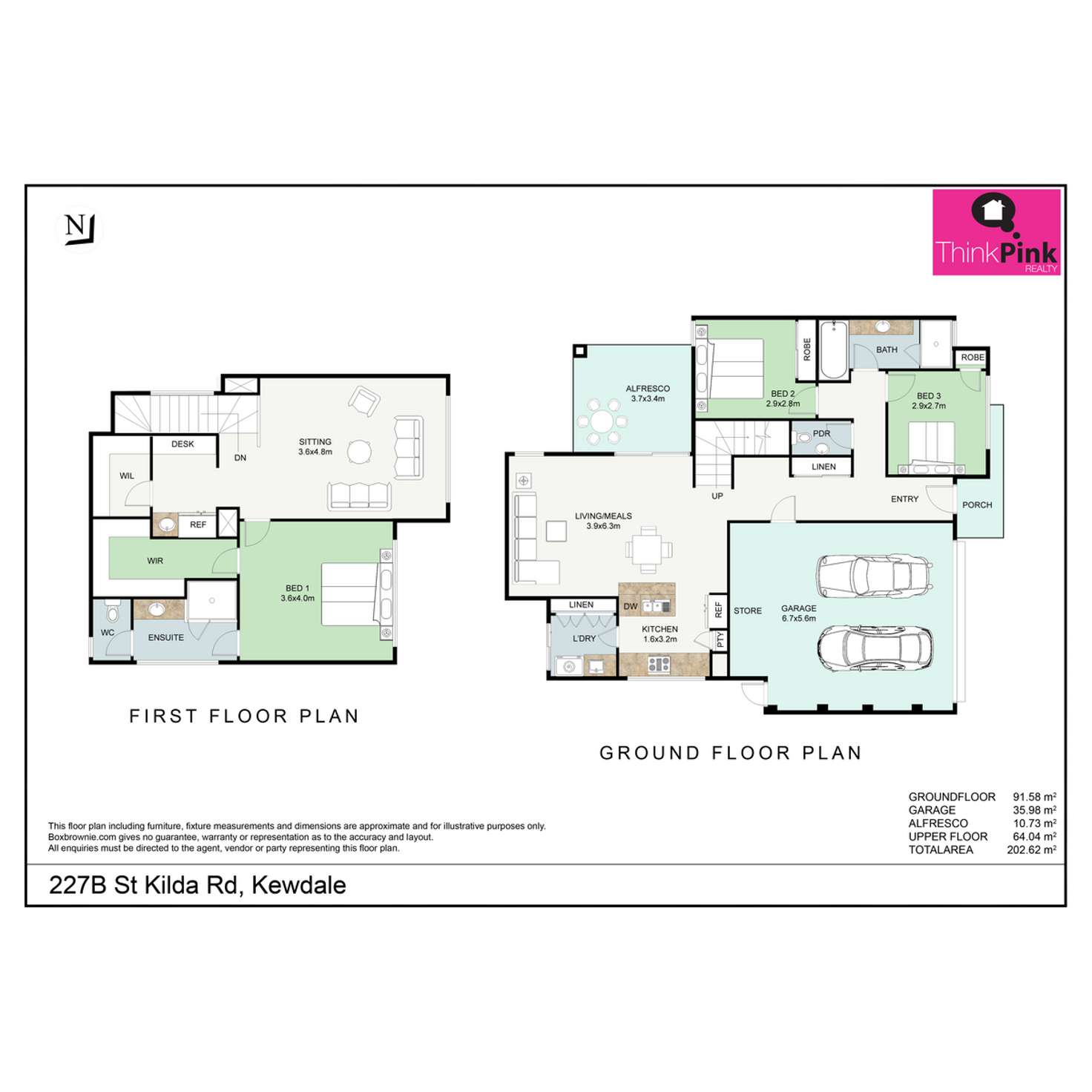 Floorplan of Homely townhouse listing, 2/227 St Kilda Road, Kewdale WA 6105