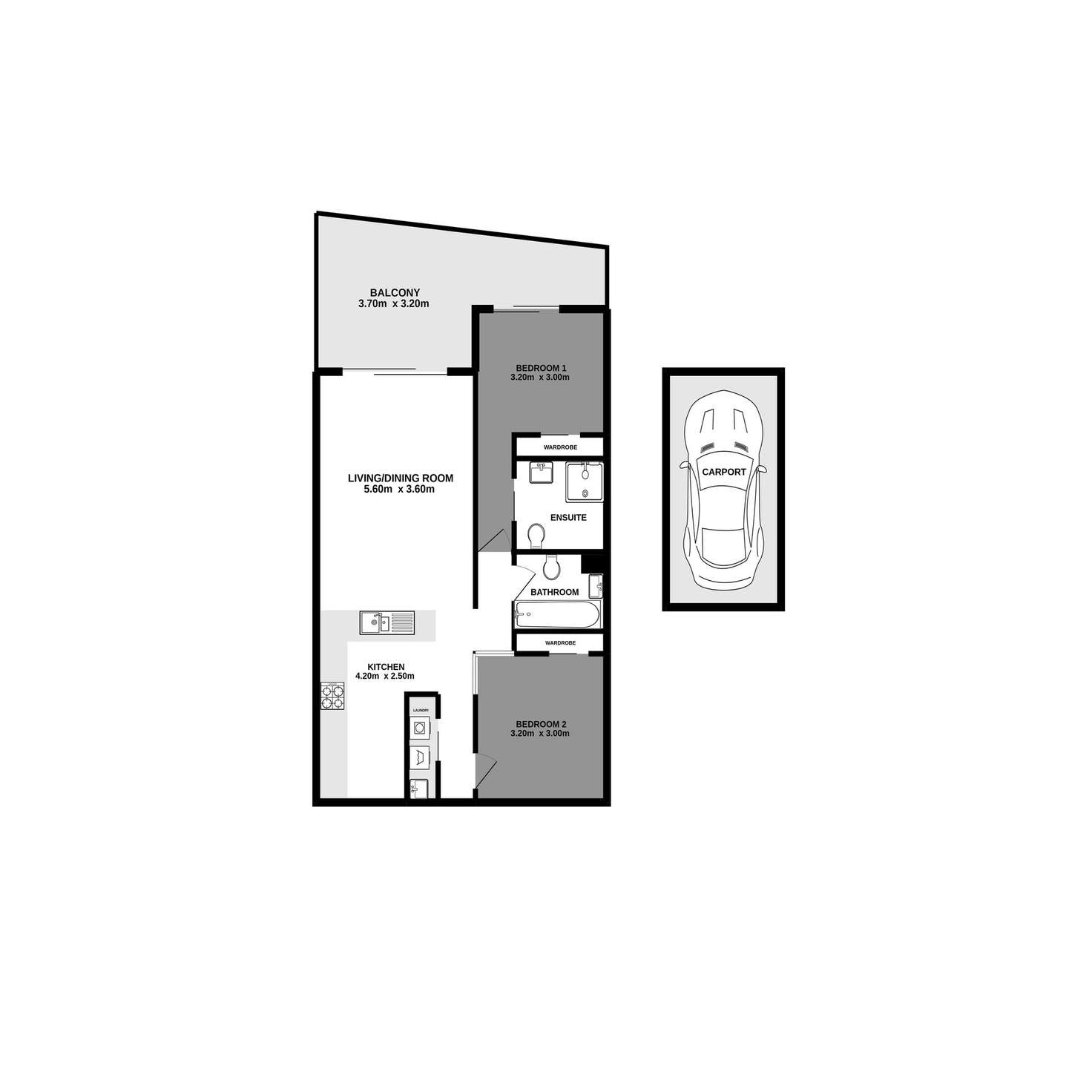 Floorplan of Homely apartment listing, 1409/35 Burdett Street, Albion QLD 4010