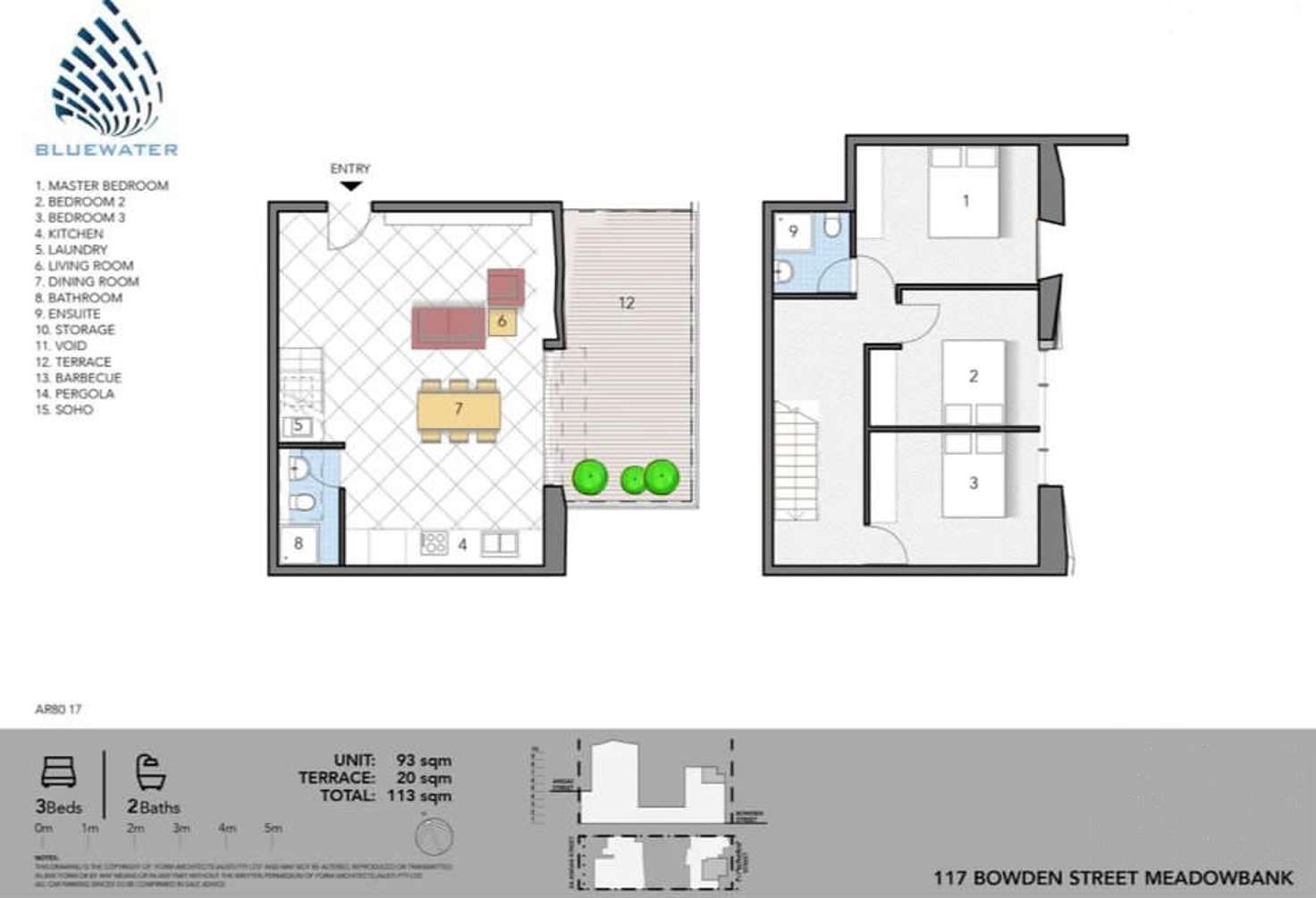 Floorplan of Homely apartment listing, 13/117 Bowden Street, Meadowbank NSW 2114