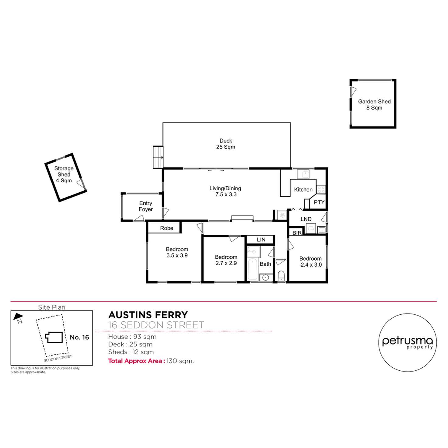 Floorplan of Homely house listing, 16 Seddon Street, Austins Ferry TAS 7011