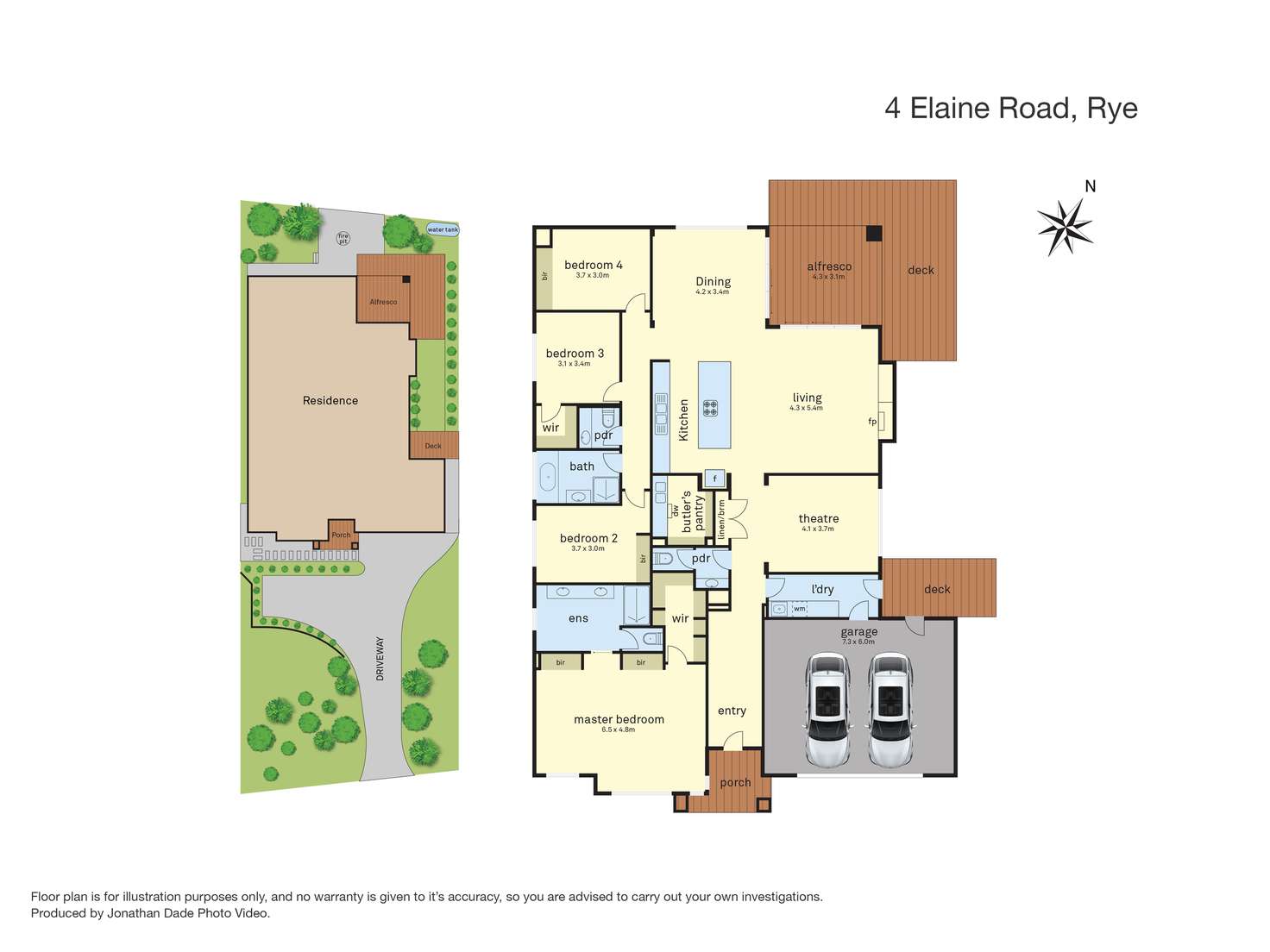 Floorplan of Homely house listing, 4 ELAINE Road, Rye VIC 3941