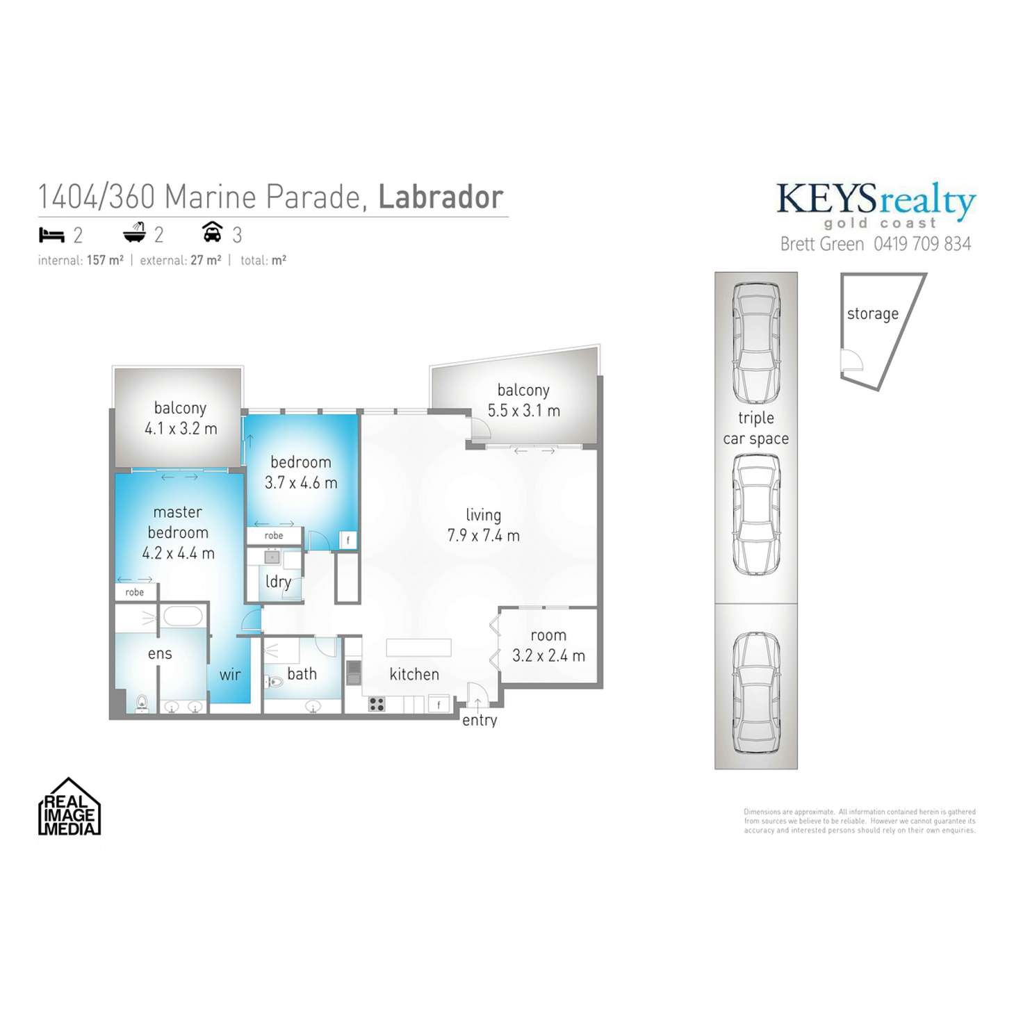 Floorplan of Homely apartment listing, 1404/360 Marine Parade, Labrador QLD 4215