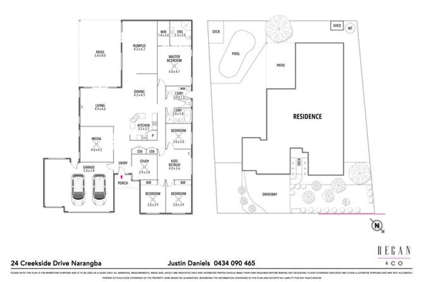 Floorplan of Homely house listing, 24 Creekside Drive, Narangba QLD 4504