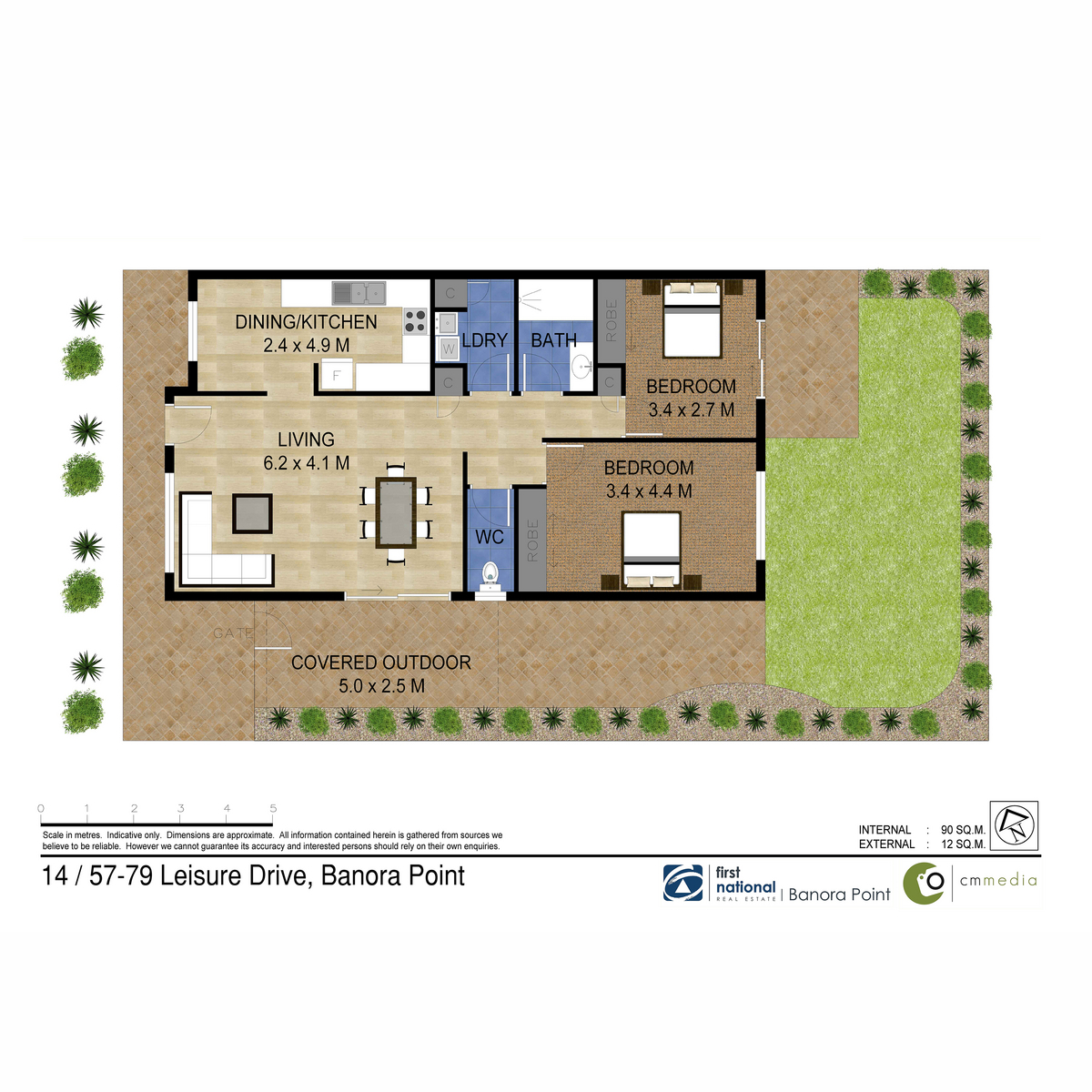 Floorplan of Homely villa listing, 14/57-79 Leisure Drive, Banora Point NSW 2486