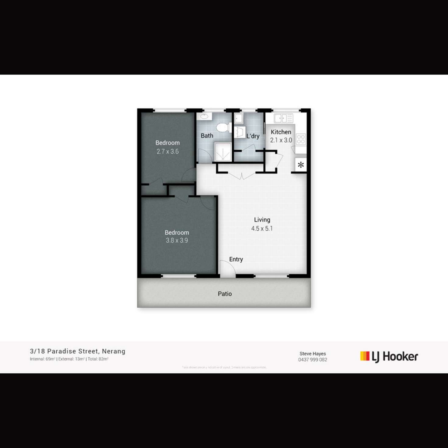 Floorplan of Homely unit listing, 3/18 Paradise Street, Nerang QLD 4211