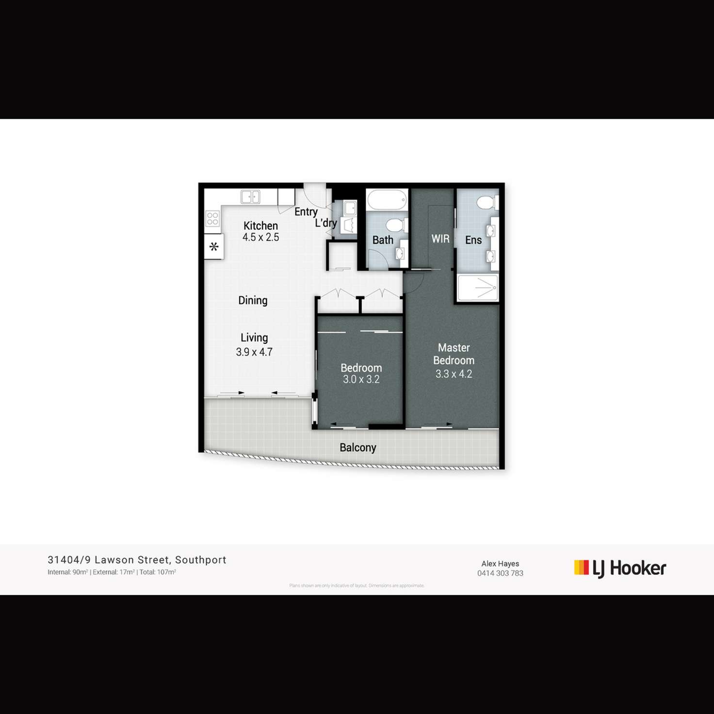 Floorplan of Homely apartment listing, 31404/9 Lawson Street, Southport QLD 4215