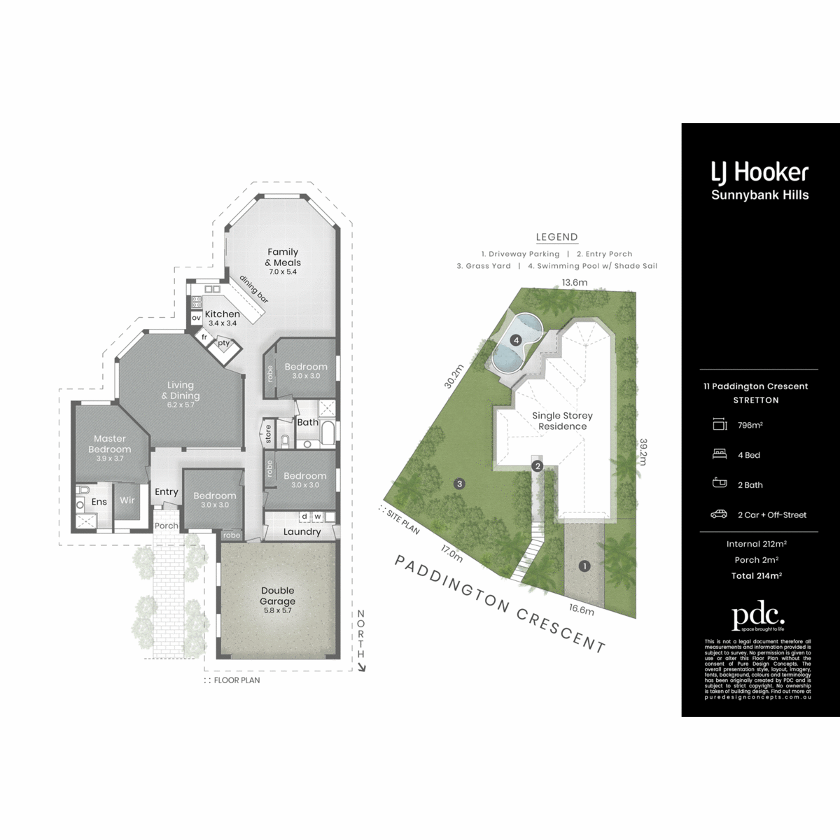 Floorplan of Homely house listing, 11 Paddington Crescent, Stretton QLD 4116