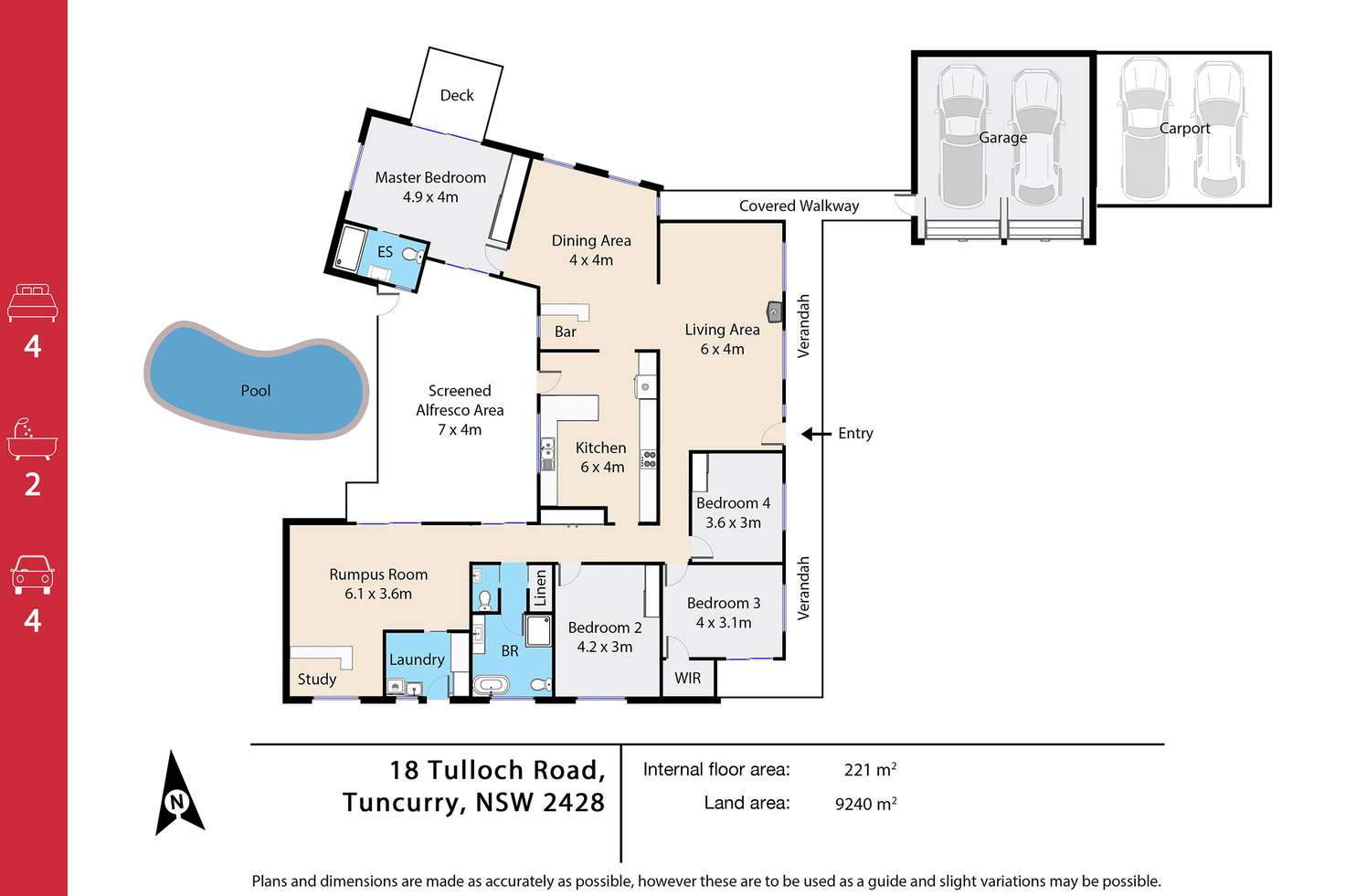 Floorplan of Homely house listing, 18 Tulloch Road, Tuncurry NSW 2428