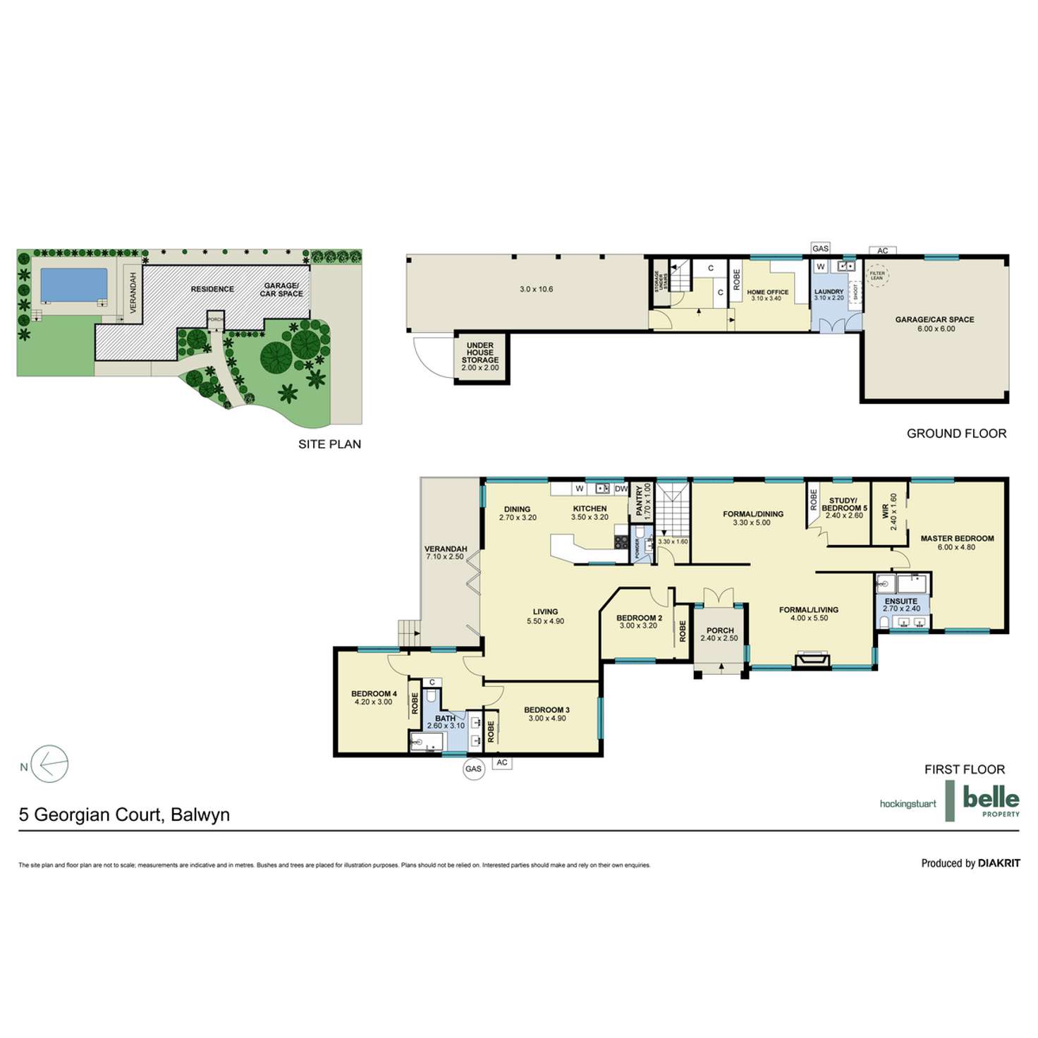 Floorplan of Homely house listing, 5 Georgian Court, Balwyn VIC 3103