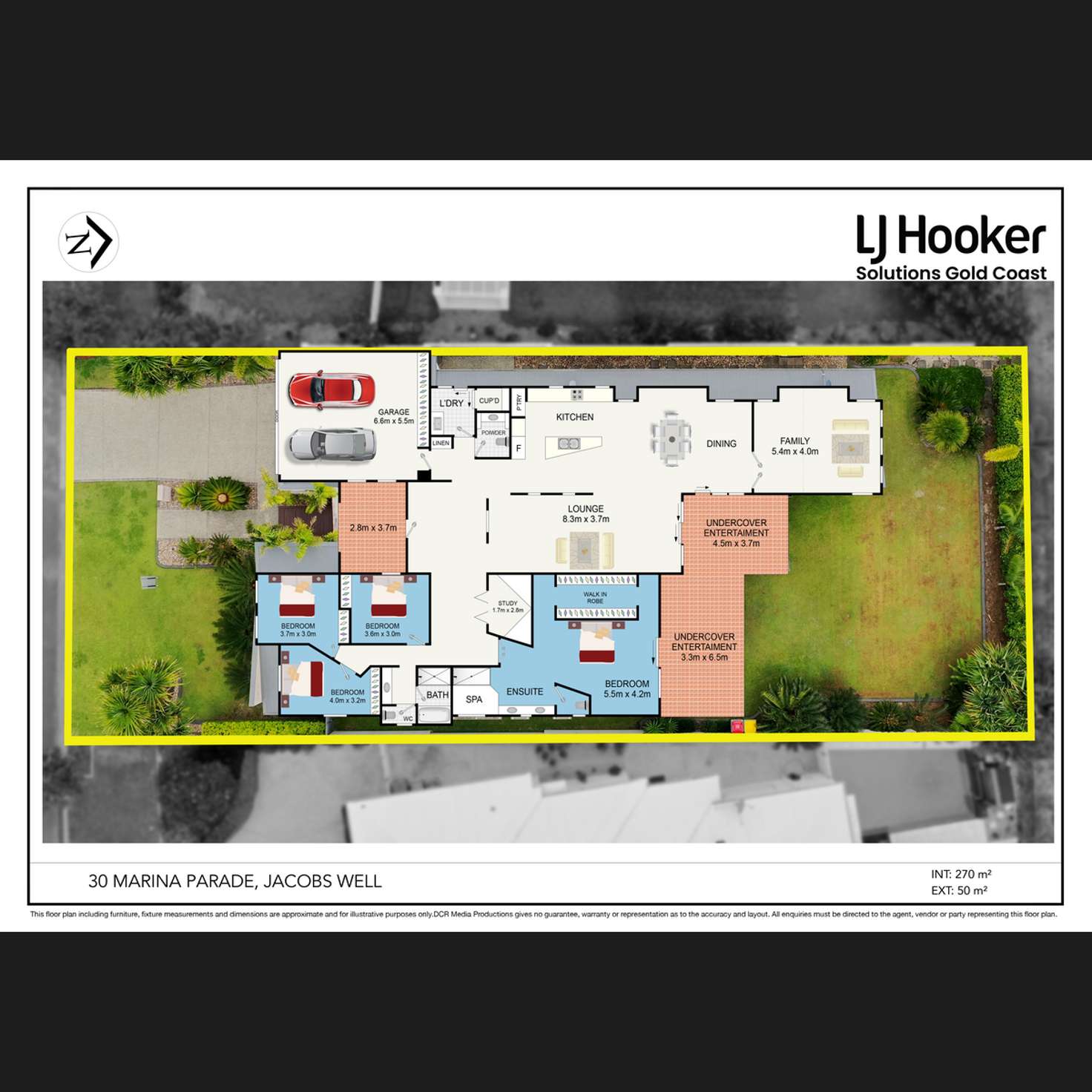 Floorplan of Homely house listing, 30 Marina Parade, Jacobs Well QLD 4208