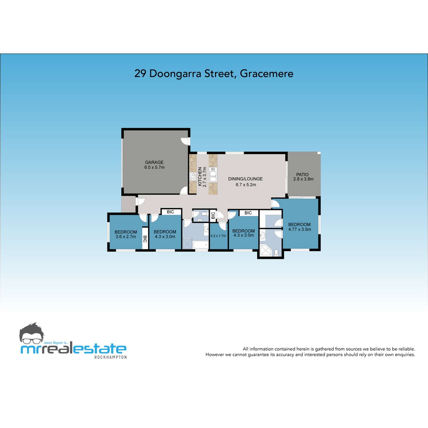 Floorplan of Homely house listing, 29 Doongarra Crescent, Gracemere QLD 4702
