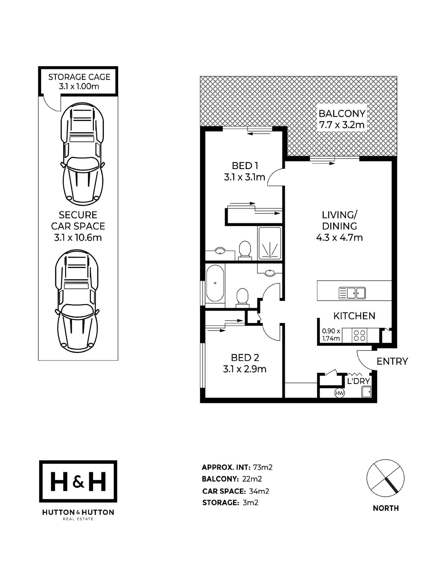 Floorplan of Homely apartment listing, 4/147 Baringa Street, Morningside QLD 4170