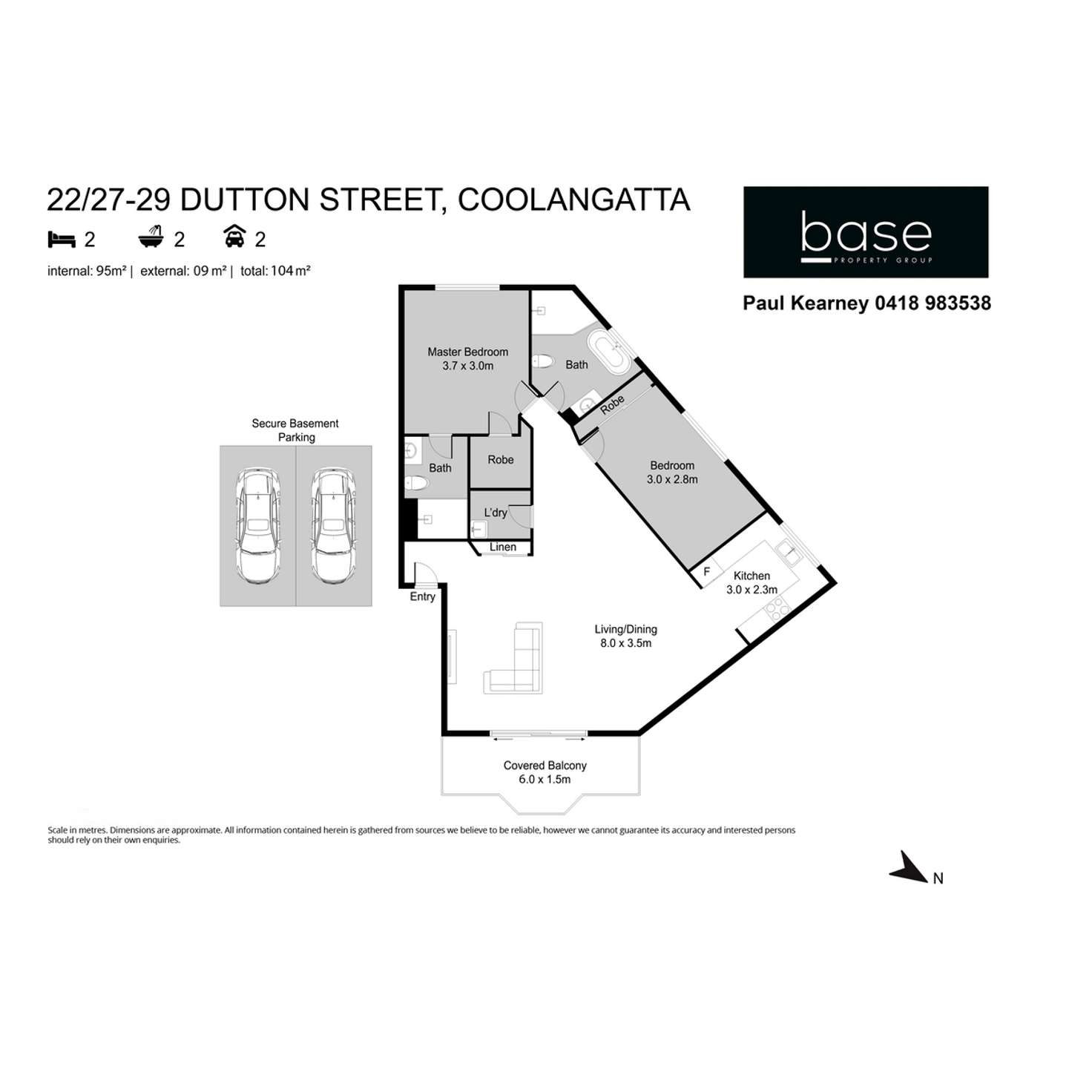 Floorplan of Homely apartment listing, 22/27-29 Dutton Street, Coolangatta QLD 4225