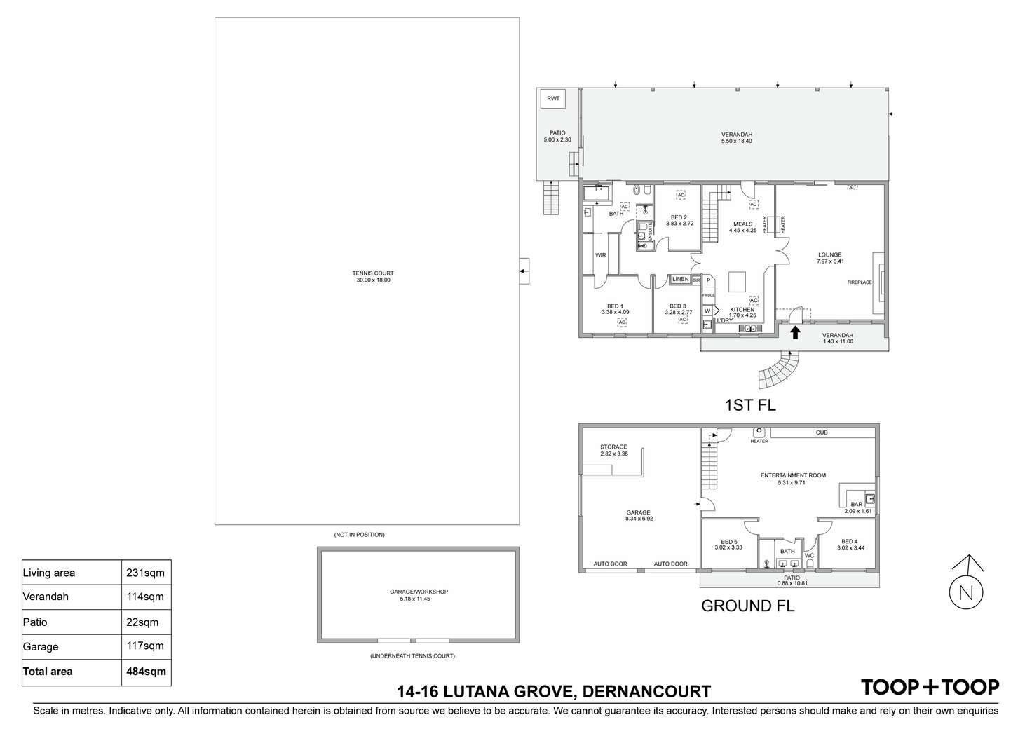 Floorplan of Homely house listing, 14 Lutana Grove, Dernancourt SA 5075