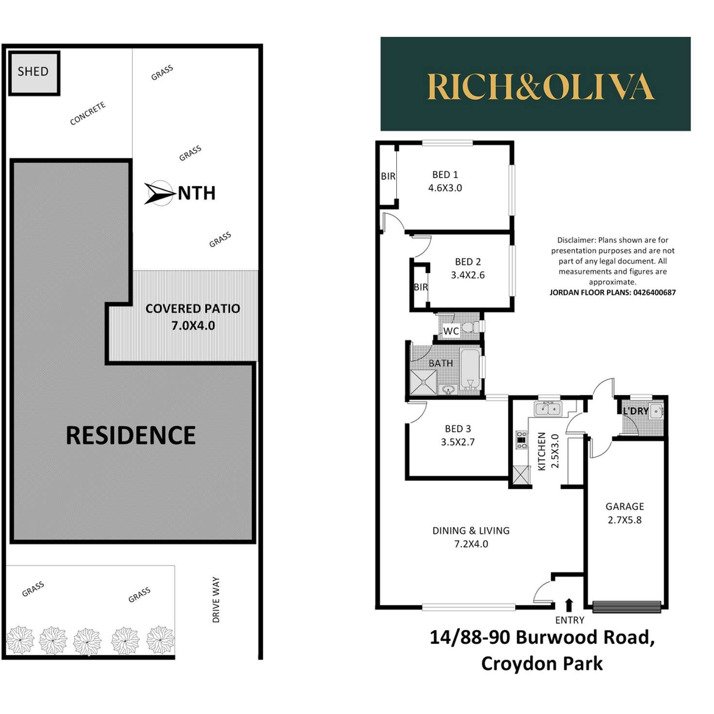 Floorplan of Homely villa listing, 14/88 Burwood Road, Croydon Park NSW 2133