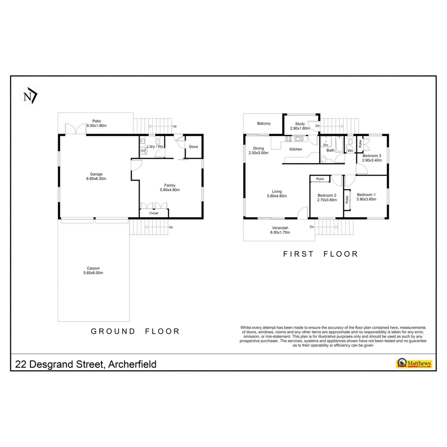 Floorplan of Homely house listing, 22 Desgrand Street, Archerfield QLD 4108