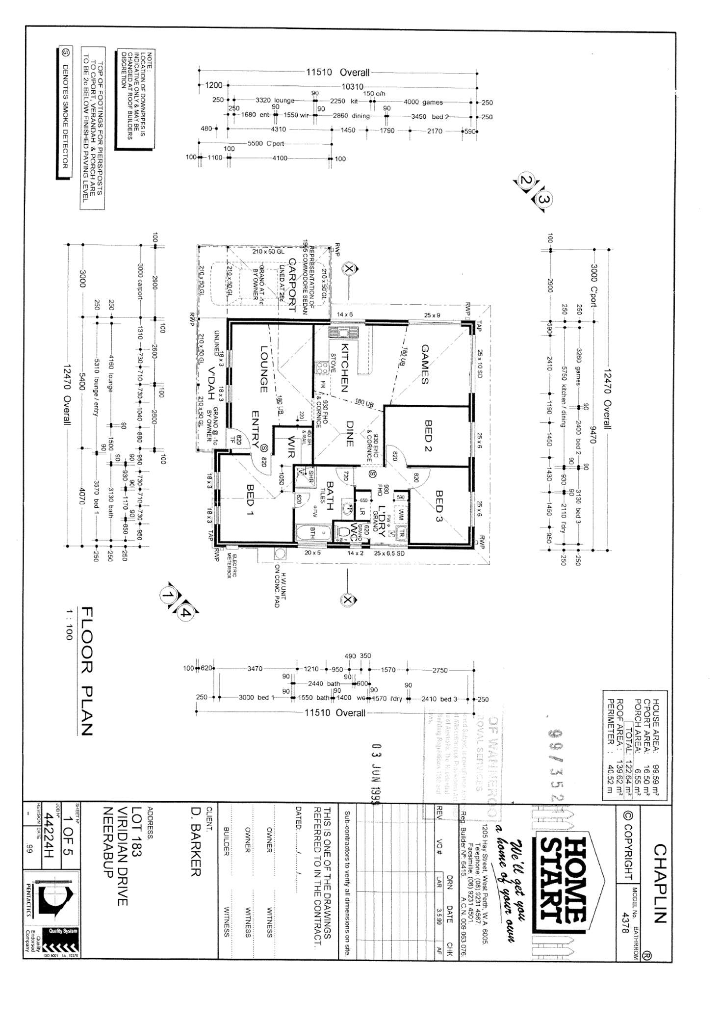 Floorplan of Homely house listing, 100 Viridian Drive, Banksia Grove WA 6031
