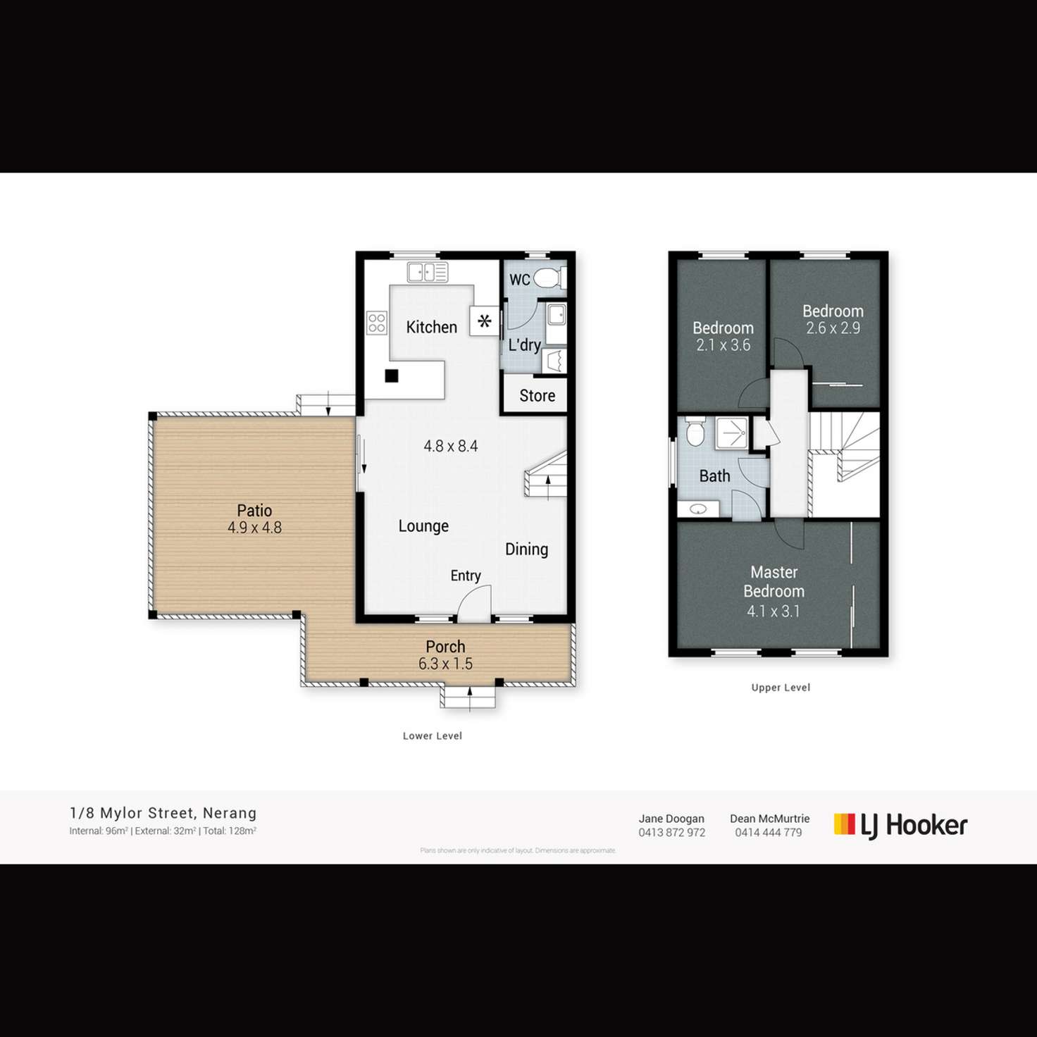 Floorplan of Homely unit listing, 1/8 Mylor Street, Nerang QLD 4211