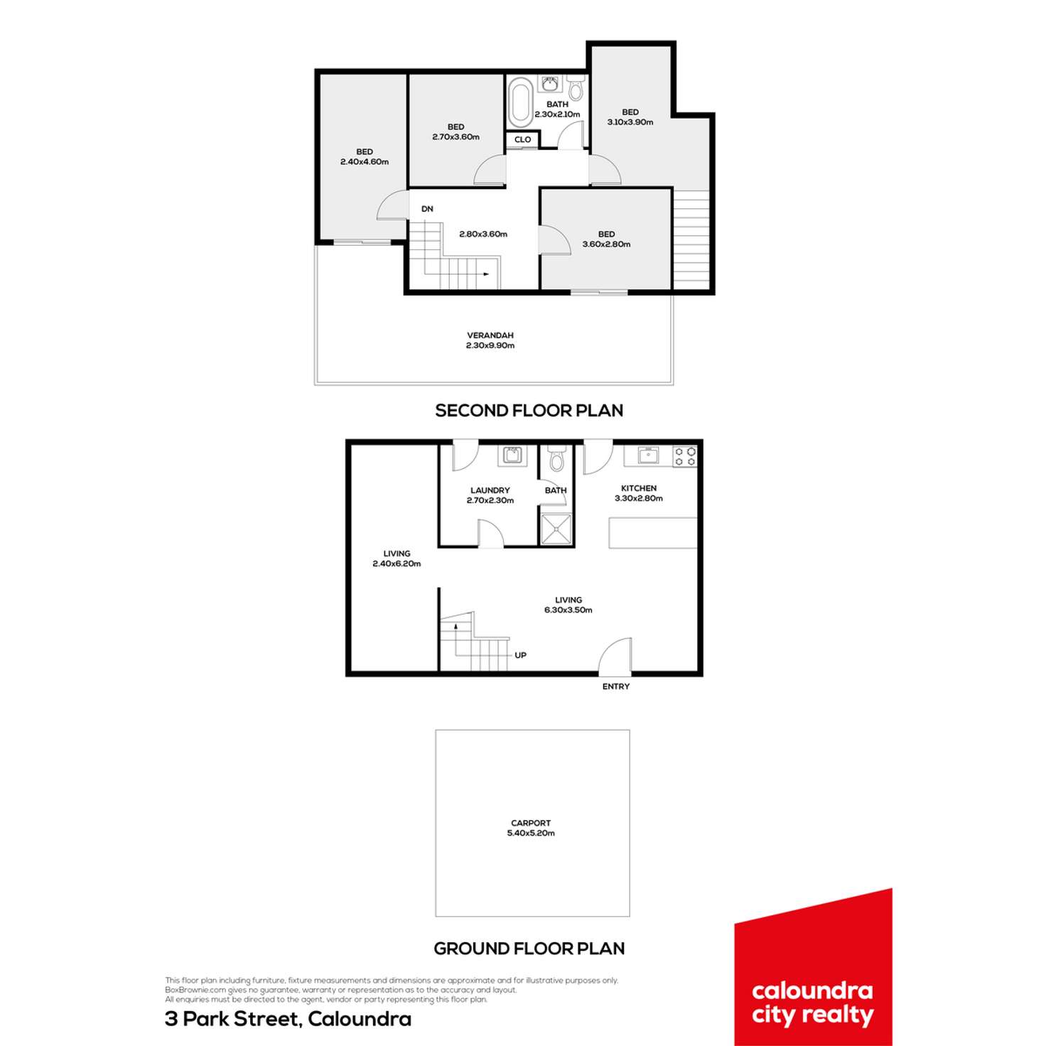 Floorplan of Homely house listing, 3 Park Street, Caloundra QLD 4551