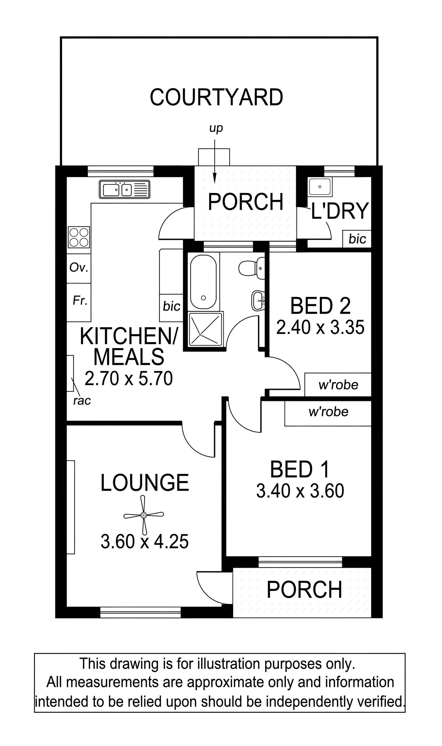 Floorplan of Homely unit listing, 10/48 Partridge Street, Glenelg SA 5045