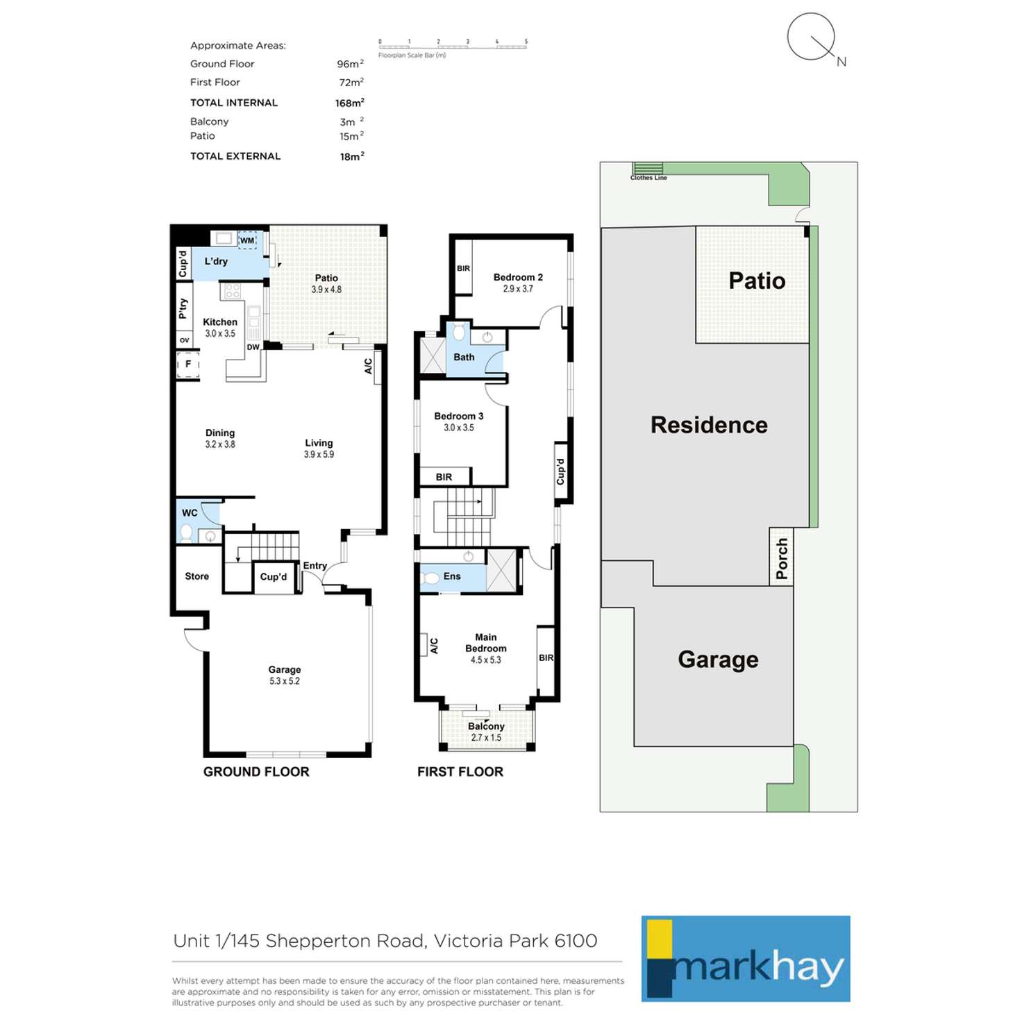 Floorplan of Homely townhouse listing, 1-4/145 Shepperton Road, Victoria Park WA 6100