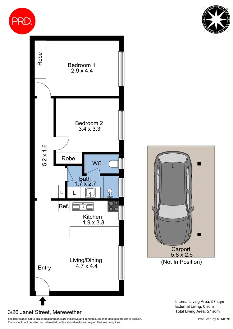 Floorplan of Homely unit listing, 3/26 Janet Street, Merewether NSW 2291