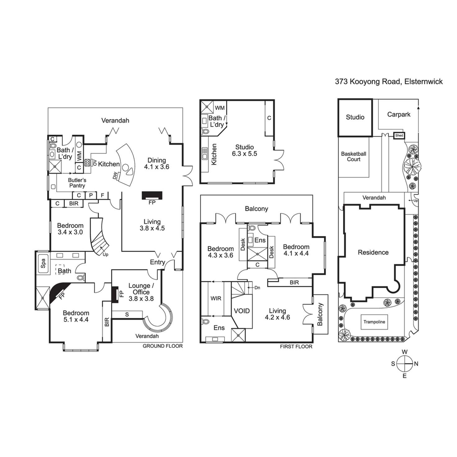 Floorplan of Homely house listing, 373 Kooyong Road, Elsternwick VIC 3185