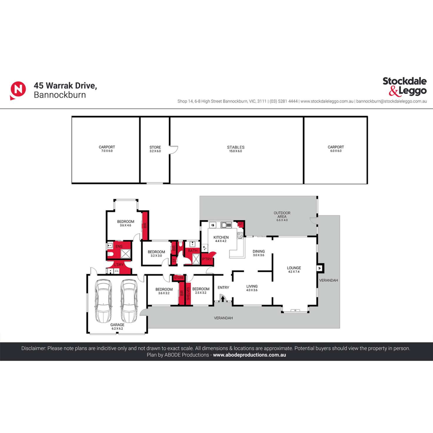 Floorplan of Homely house listing, 45 Warrak Drive, Bannockburn VIC 3331