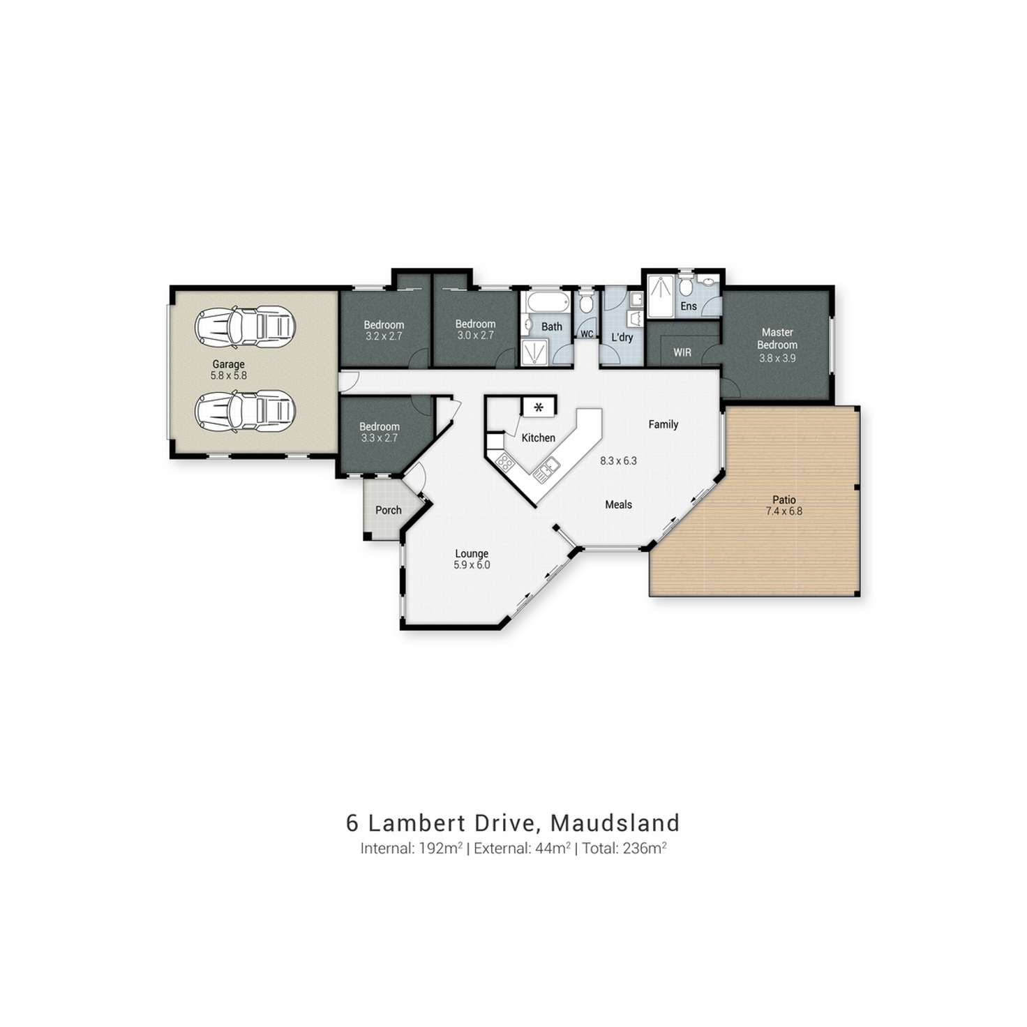 Floorplan of Homely house listing, 6 Lambert Drive, Maudsland QLD 4210