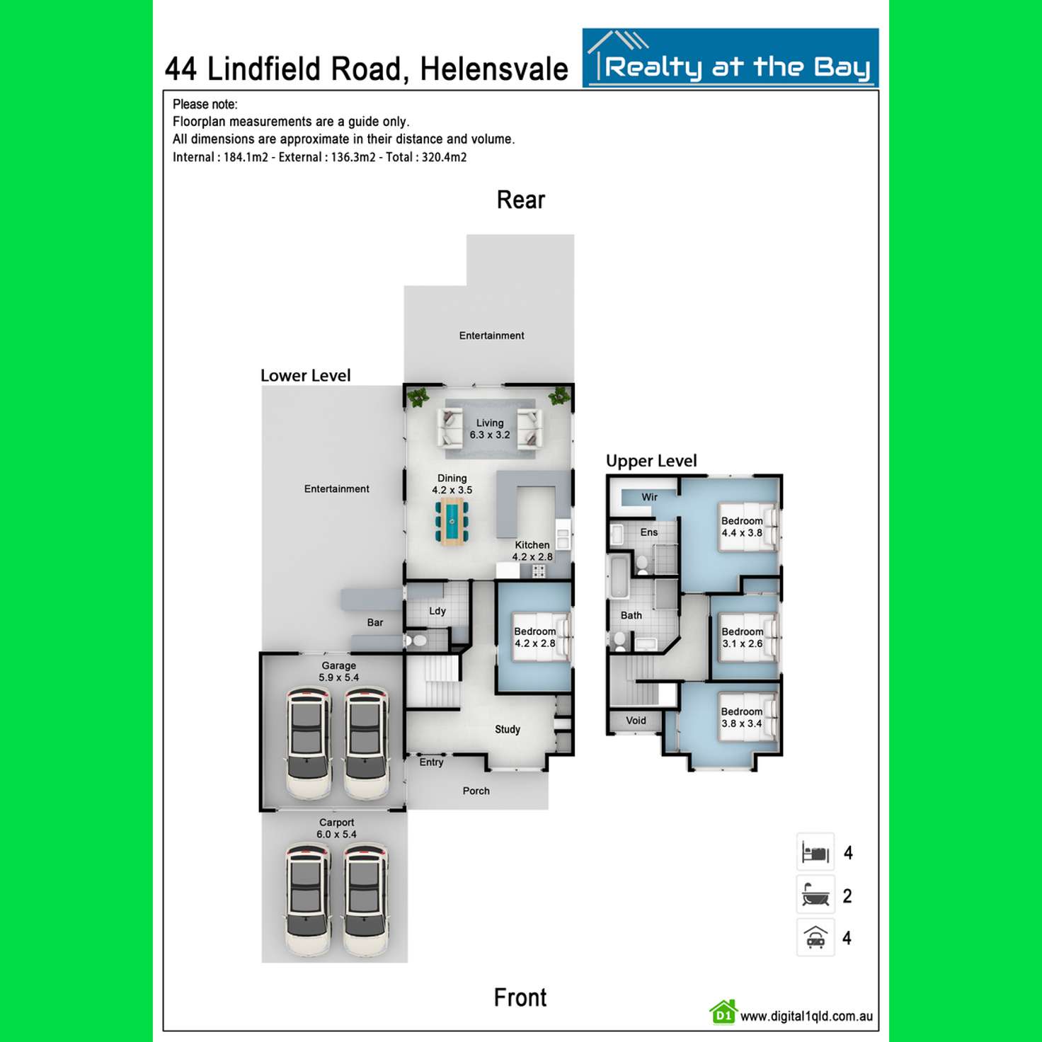 Floorplan of Homely house listing, 44 Lindfield Road, Helensvale QLD 4212