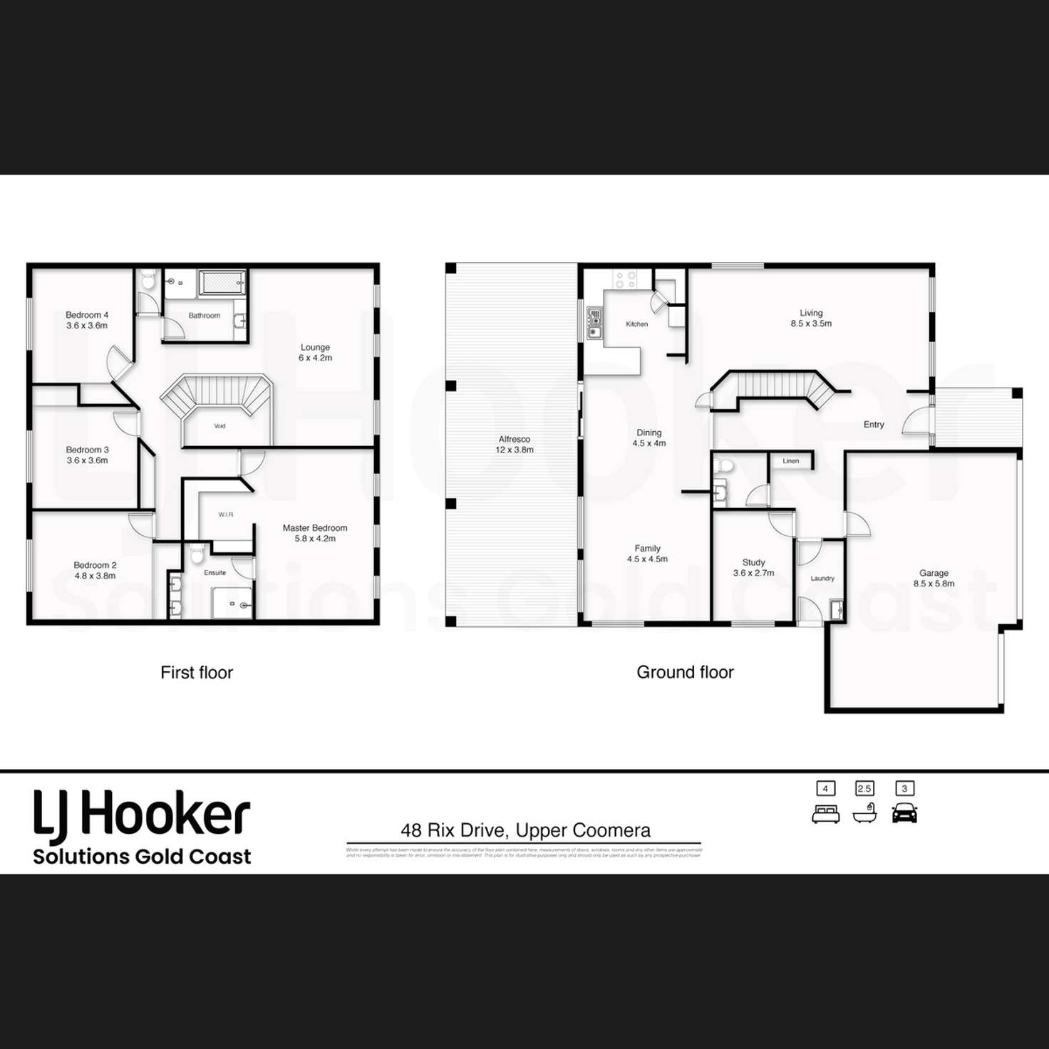 Floorplan of Homely house listing, 48 Rix Drive, Upper Coomera QLD 4209