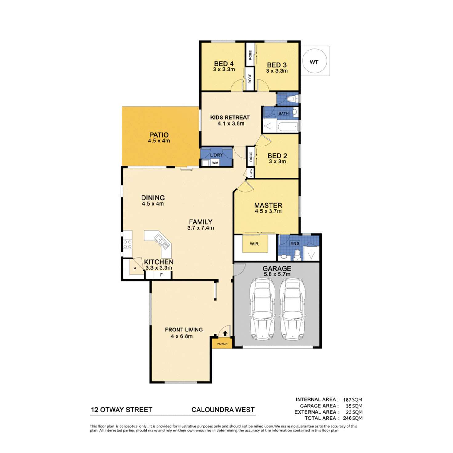 Floorplan of Homely house listing, 12 Otway Street, Caloundra West QLD 4551