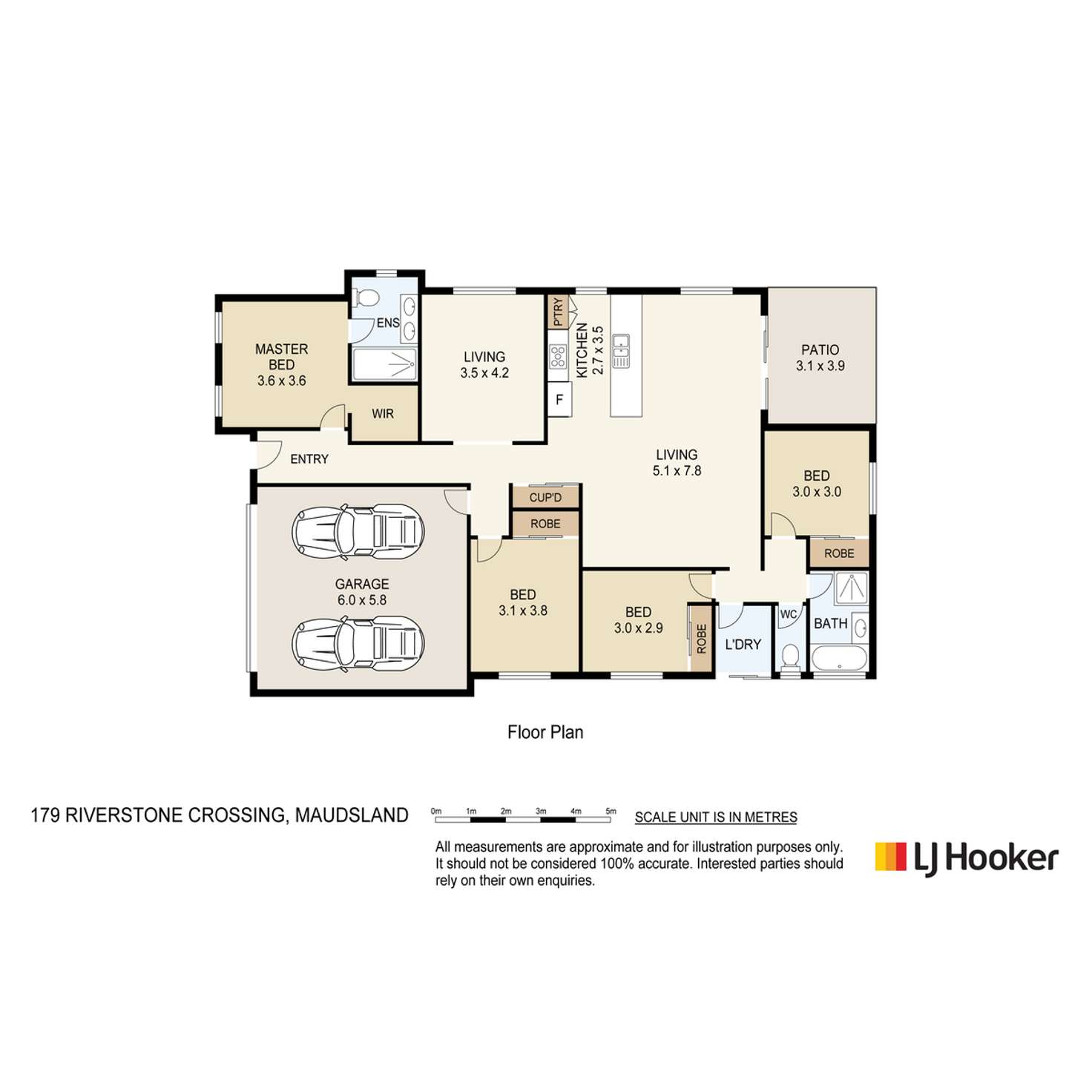 Floorplan of Homely house listing, 179 Riverstone Crossing, Maudsland QLD 4210