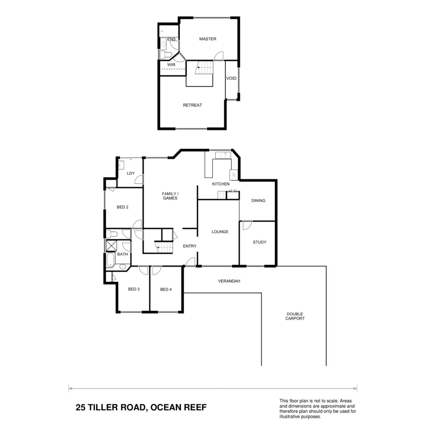 Floorplan of Homely house listing, 25 Tiller Road, Ocean Reef WA 6027