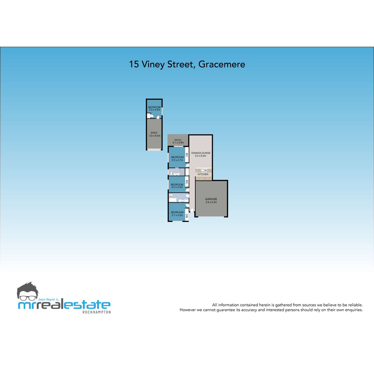 Floorplan of Homely house listing, 15 Viney Street, Gracemere QLD 4702