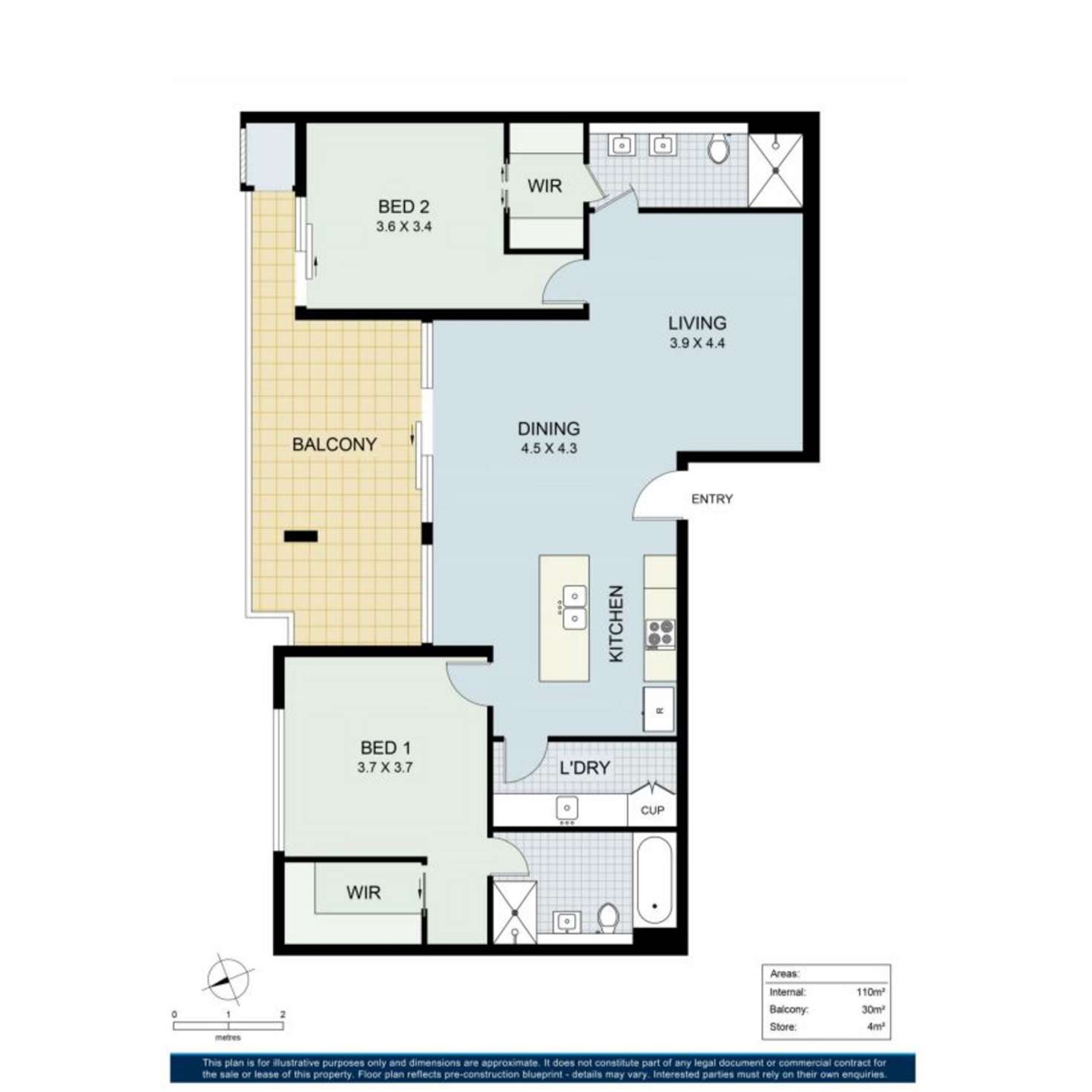 Floorplan of Homely apartment listing, 14/29 Hastings Street, Scarborough WA 6019