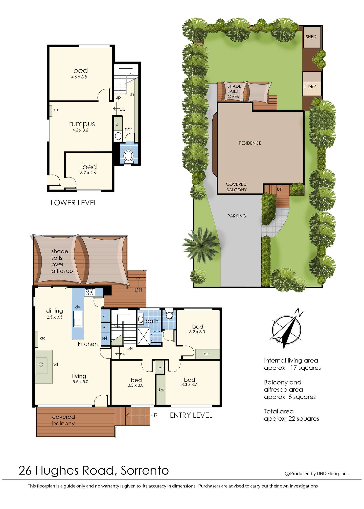 Floorplan of Homely house listing, 26 HUGHES Road, Sorrento VIC 3943