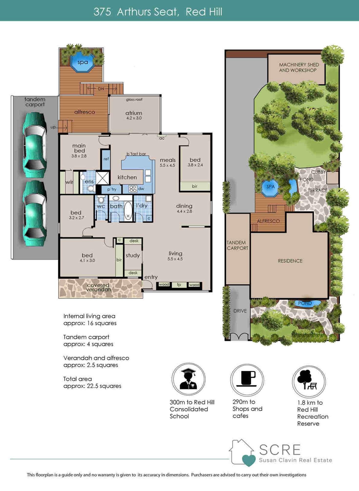 Floorplan of Homely house listing, 375 Arthurs Seat Road, Red Hill VIC 3937