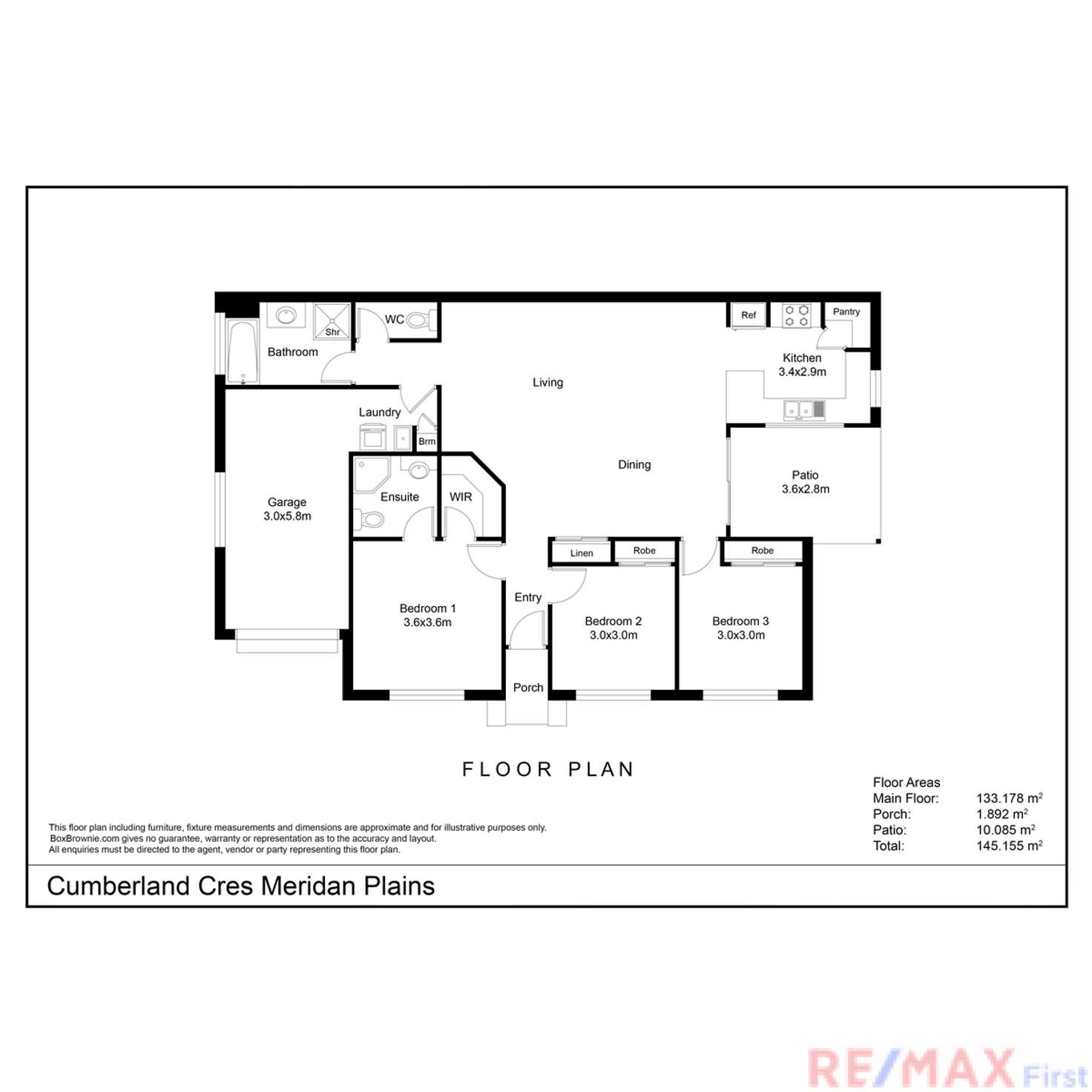 Floorplan of Homely house listing, 1/2 Cumberland Crescent, Meridan Plains QLD 4551