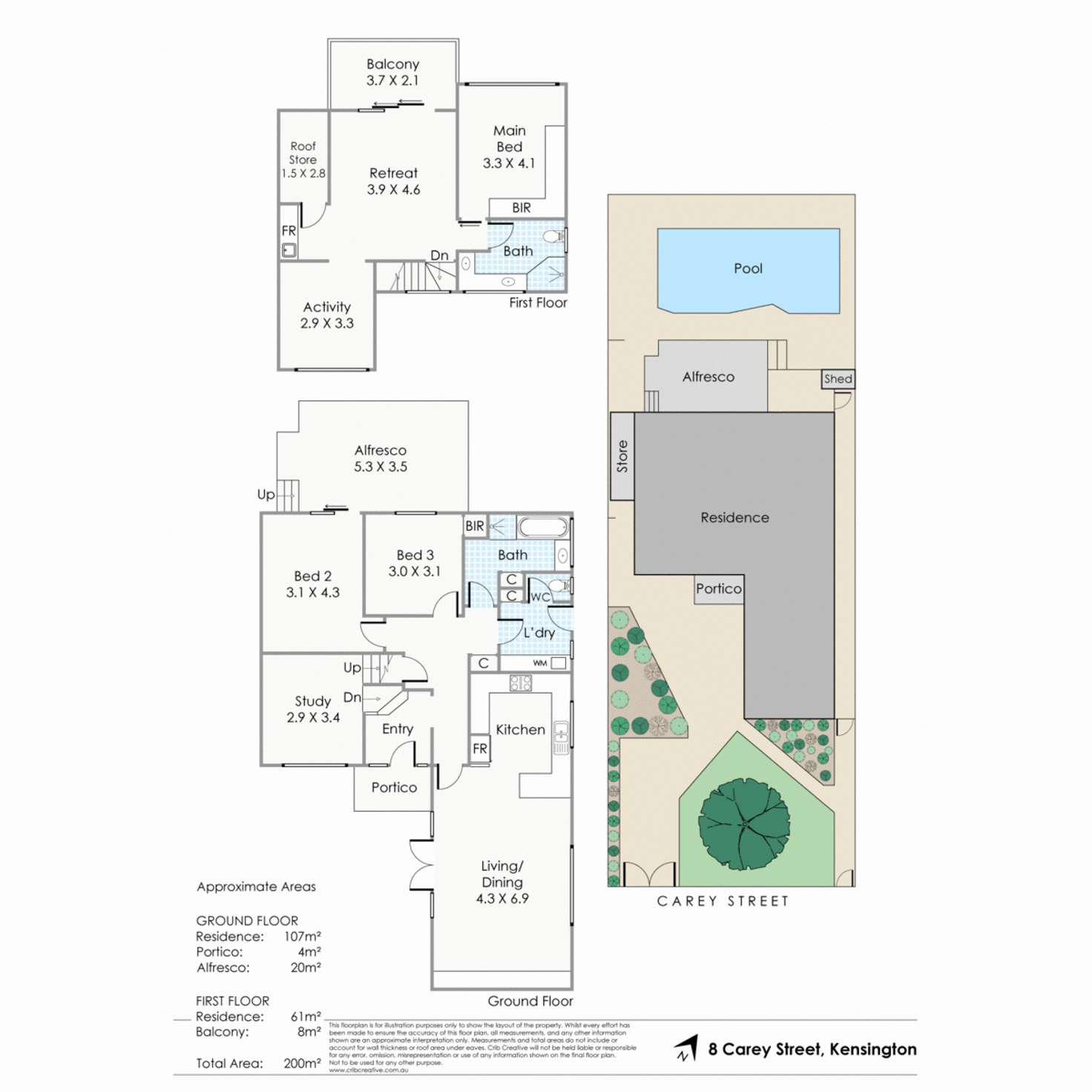 Floorplan of Homely house listing, 8 Carey Street, Kensington WA 6151