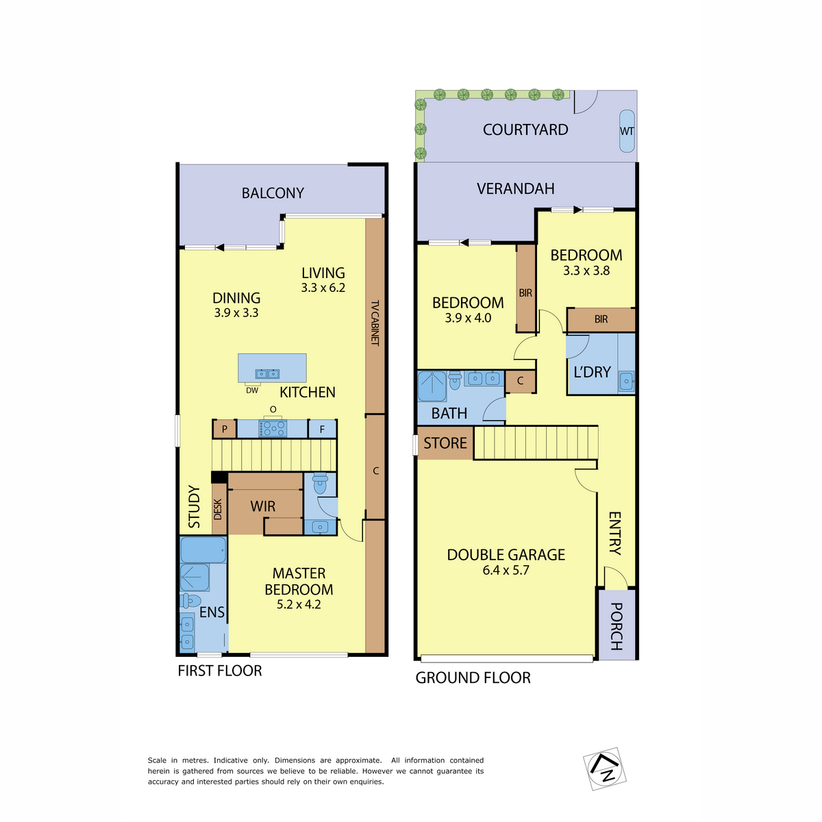 Floorplan of Homely townhouse listing, 4 Osment Street, Armadale VIC 3143
