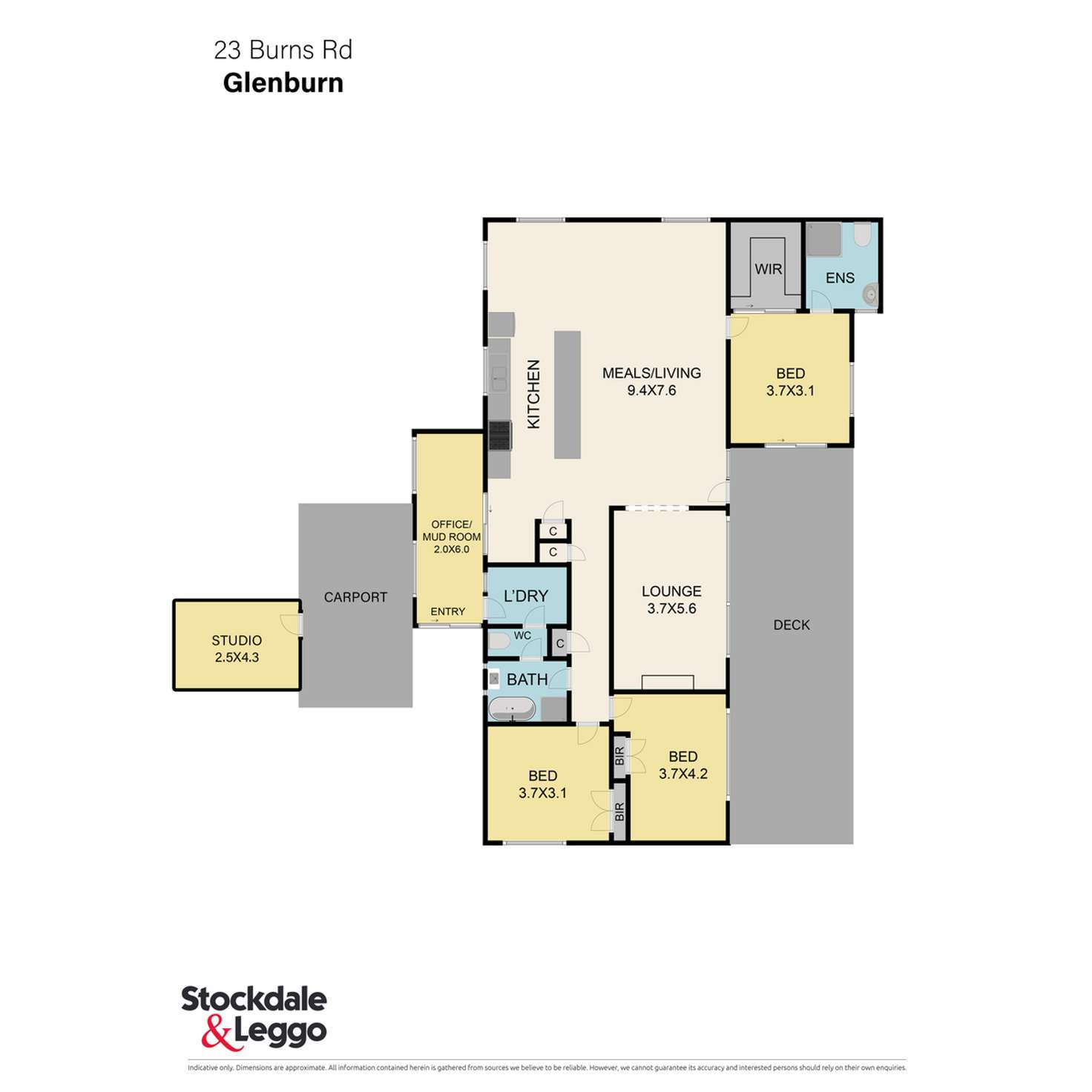 Floorplan of Homely house listing, 23 Burns Road, Glenburn VIC 3717