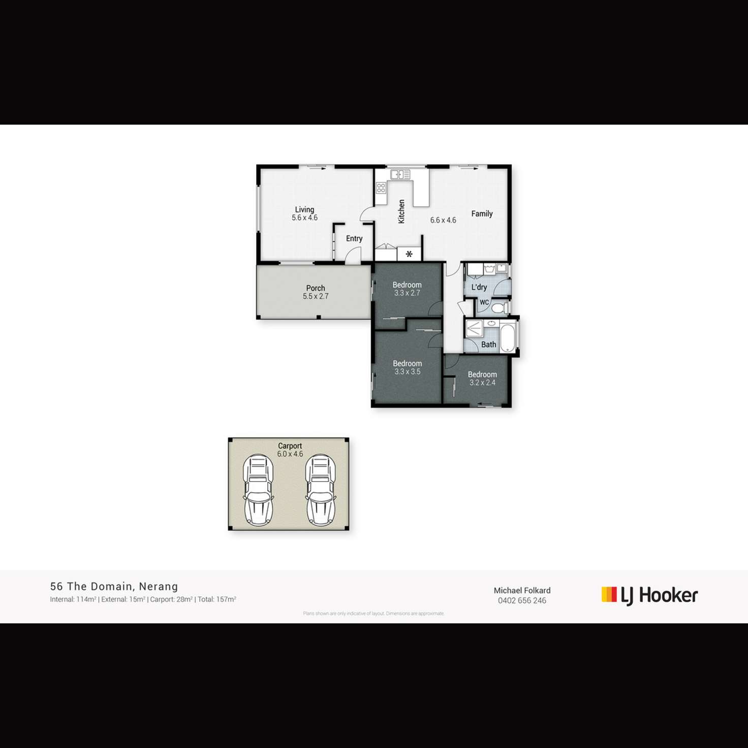 Floorplan of Homely house listing, 56 The Domain, Nerang QLD 4211