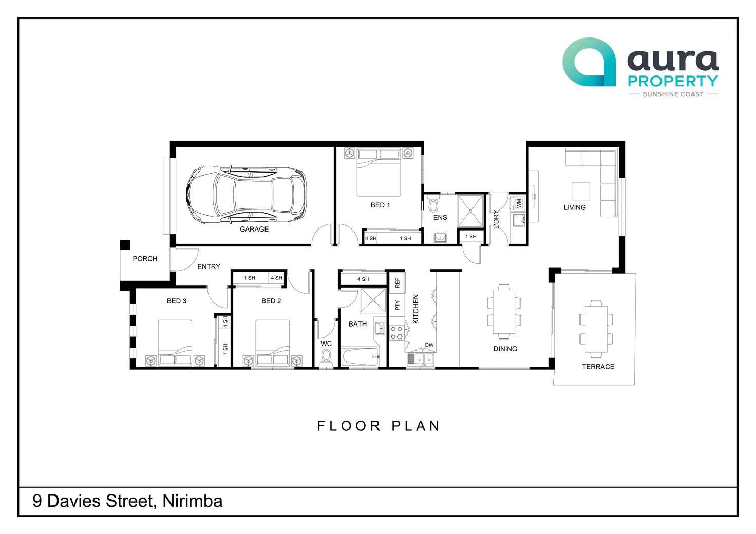 Floorplan of Homely house listing, 9 Davies Street, Baringa QLD 4551