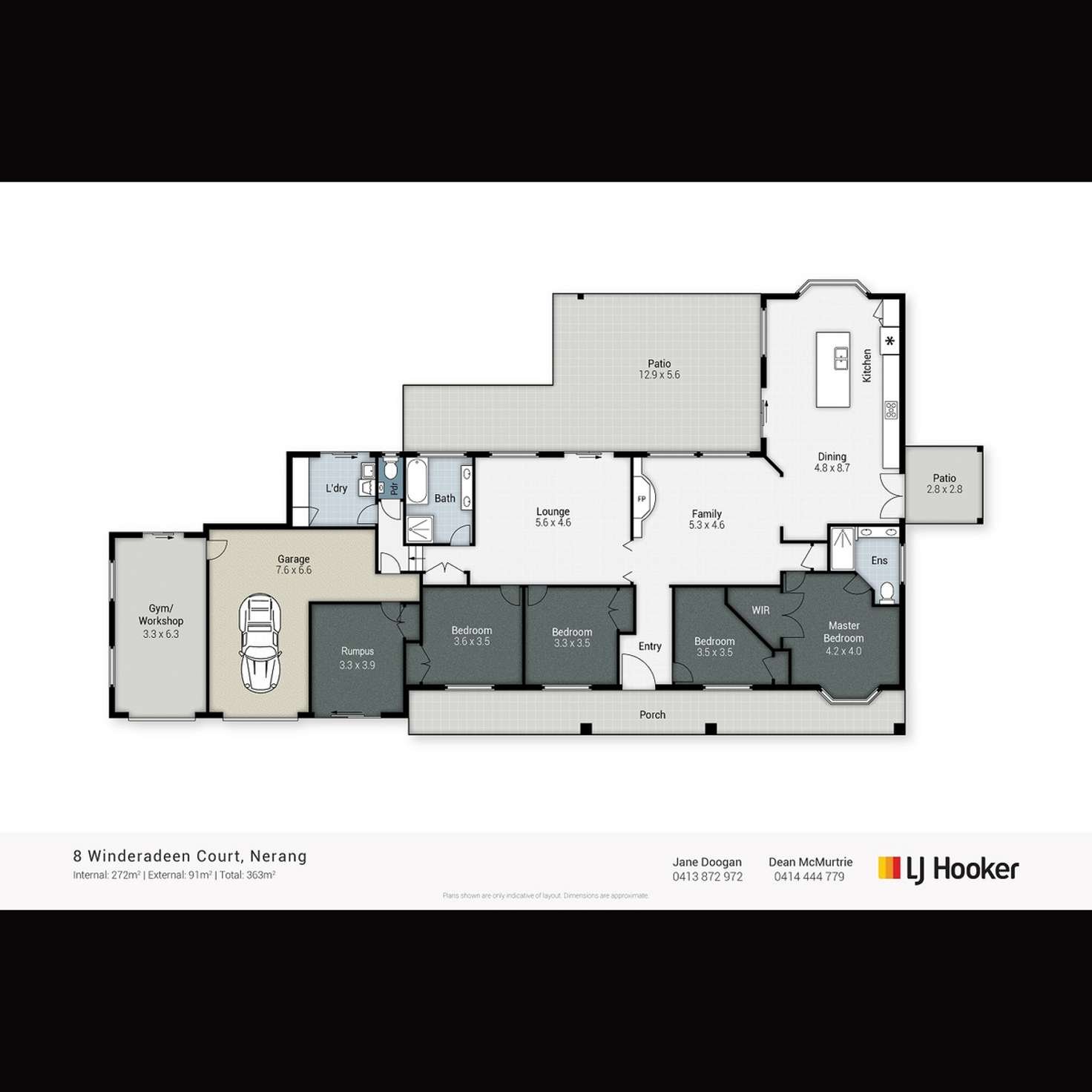 Floorplan of Homely house listing, 8 Winderadeen Court, Nerang QLD 4211