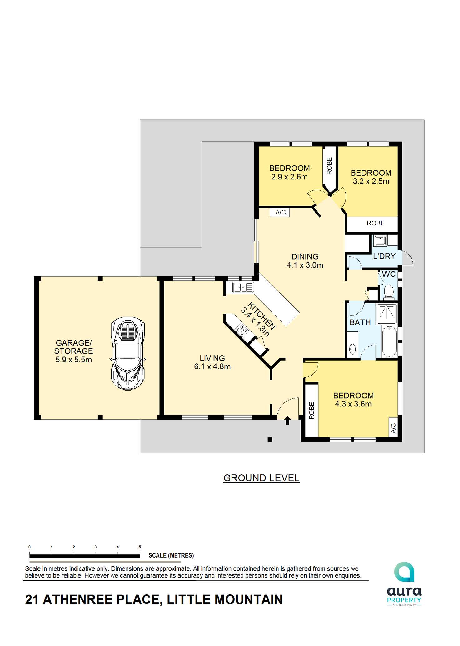 Floorplan of Homely house listing, 21 Athenree Place, Little Mountain QLD 4551