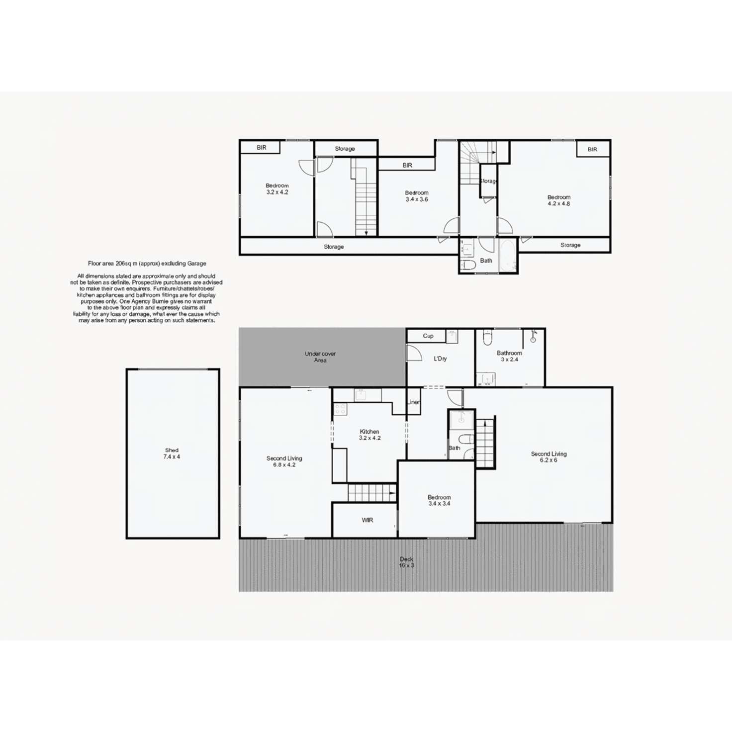 Floorplan of Homely house listing, 16 Acacia Drive, Romaine TAS 7320