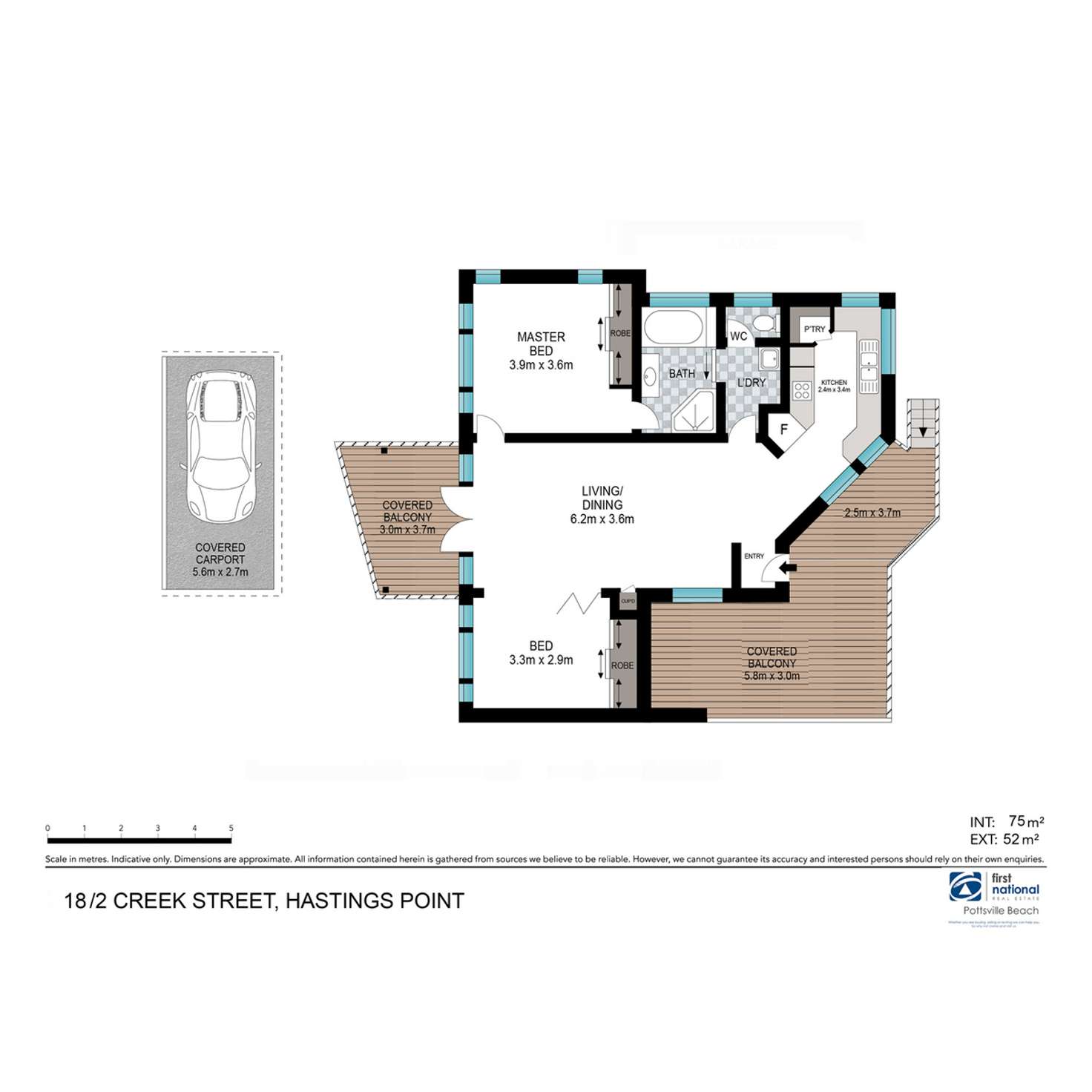 Floorplan of Homely unit listing, 18/2 Creek Street, Hastings Point NSW 2489
