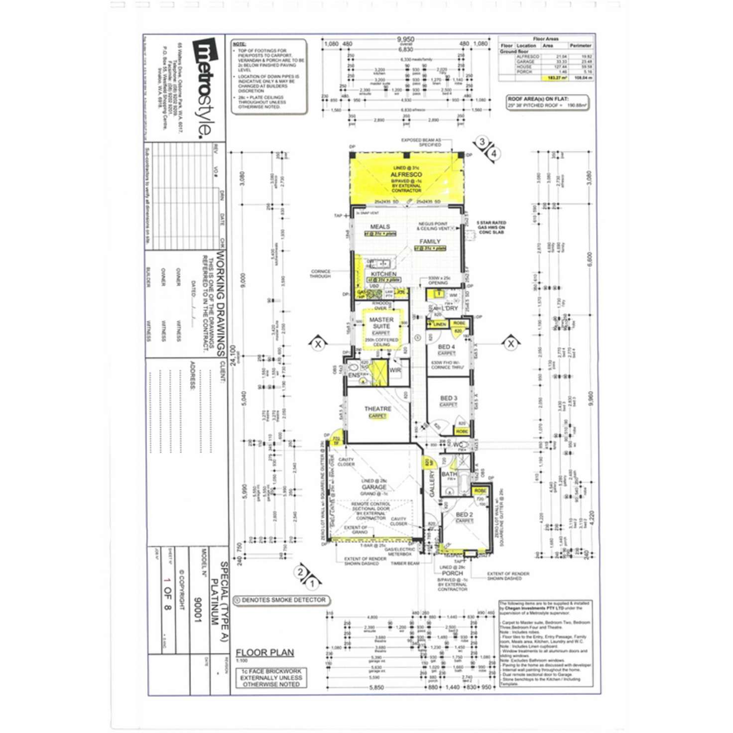 Floorplan of Homely house listing, 99 Hollington Boulevard, Butler WA 6036